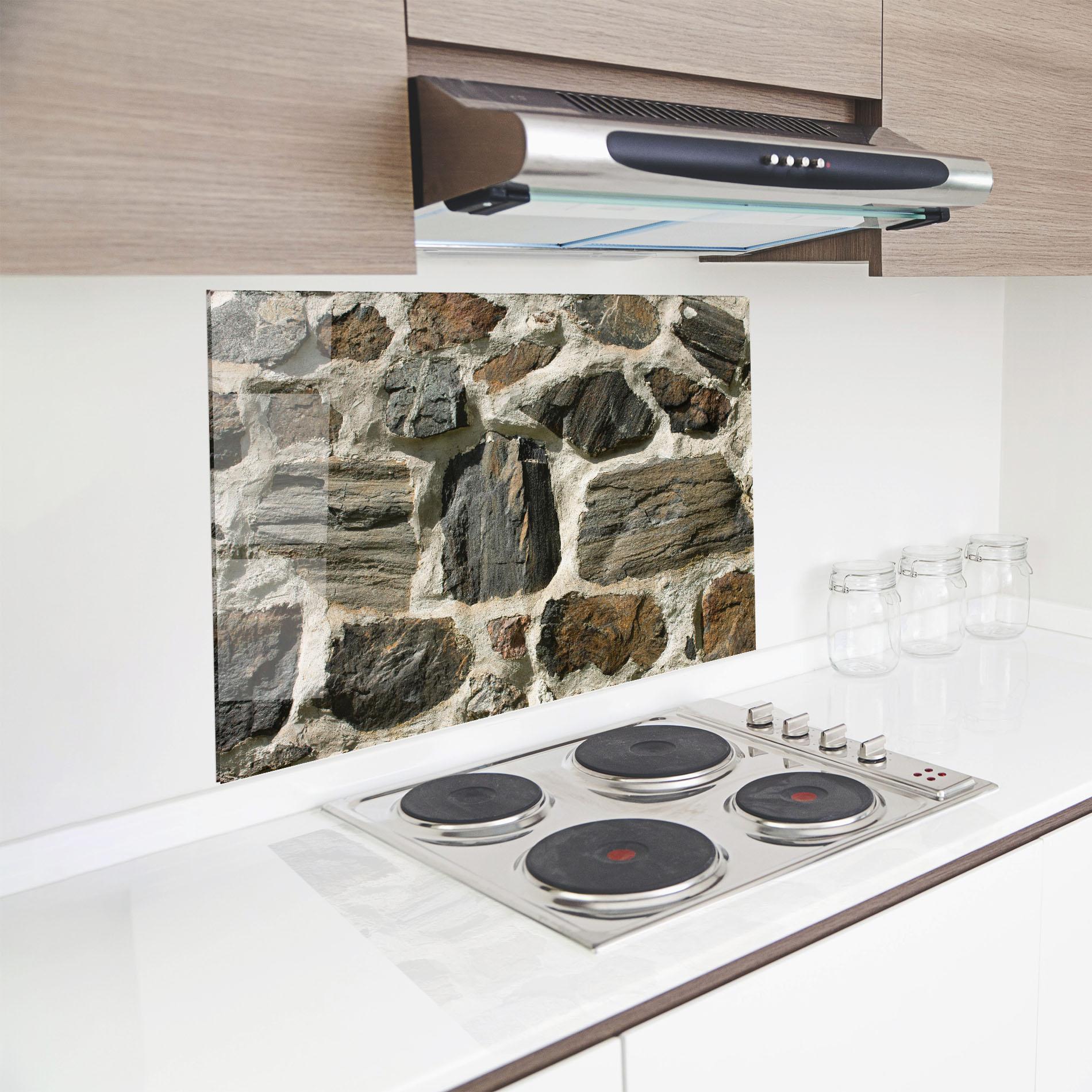 Panou Sticla Bucatarie Ambiental Stones mockup 8