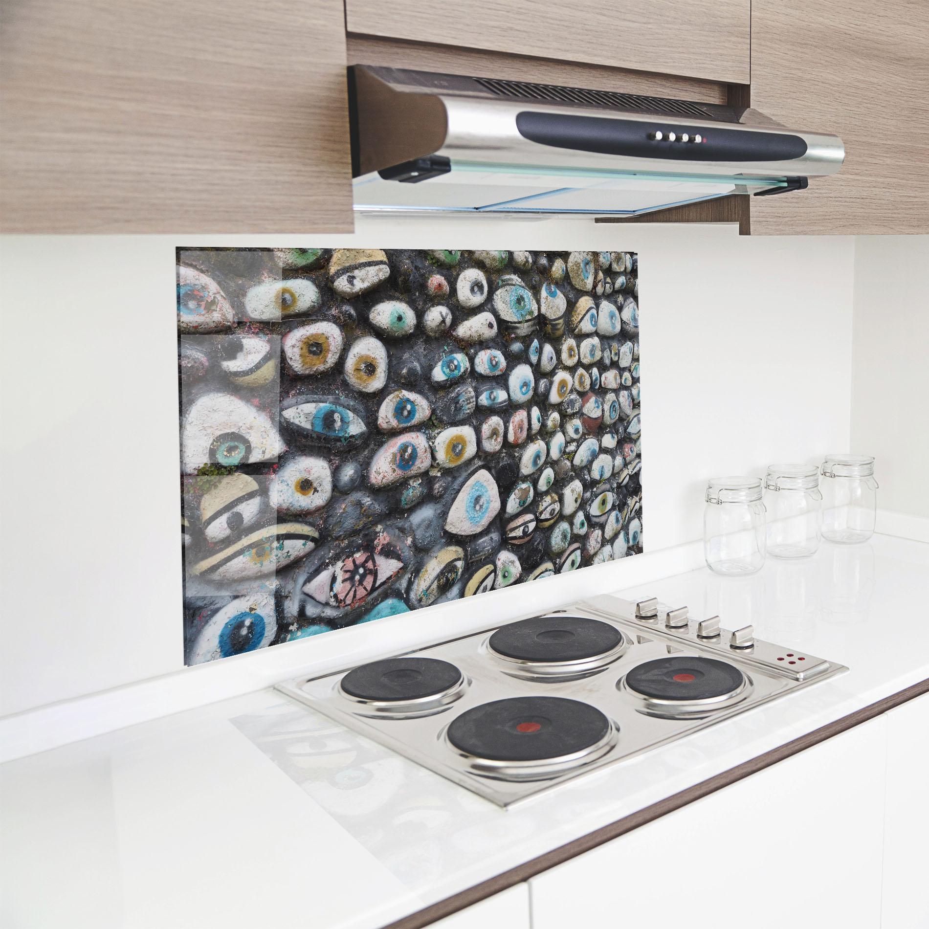Panou Sticla Bucatarie Eyes On Stones mockup 8