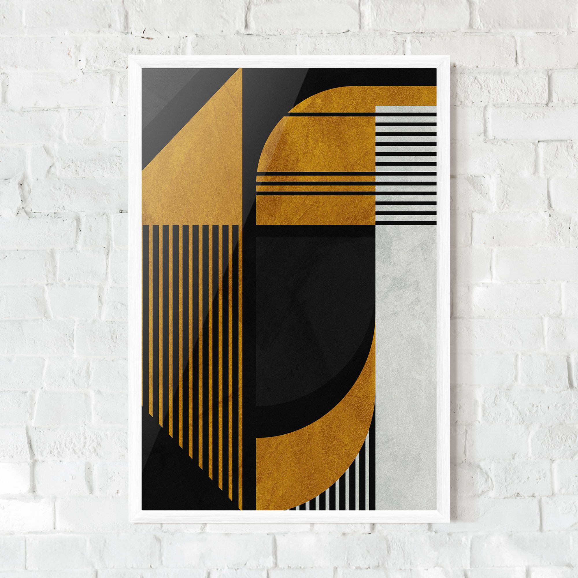 Black Lines On Gold mockup 0