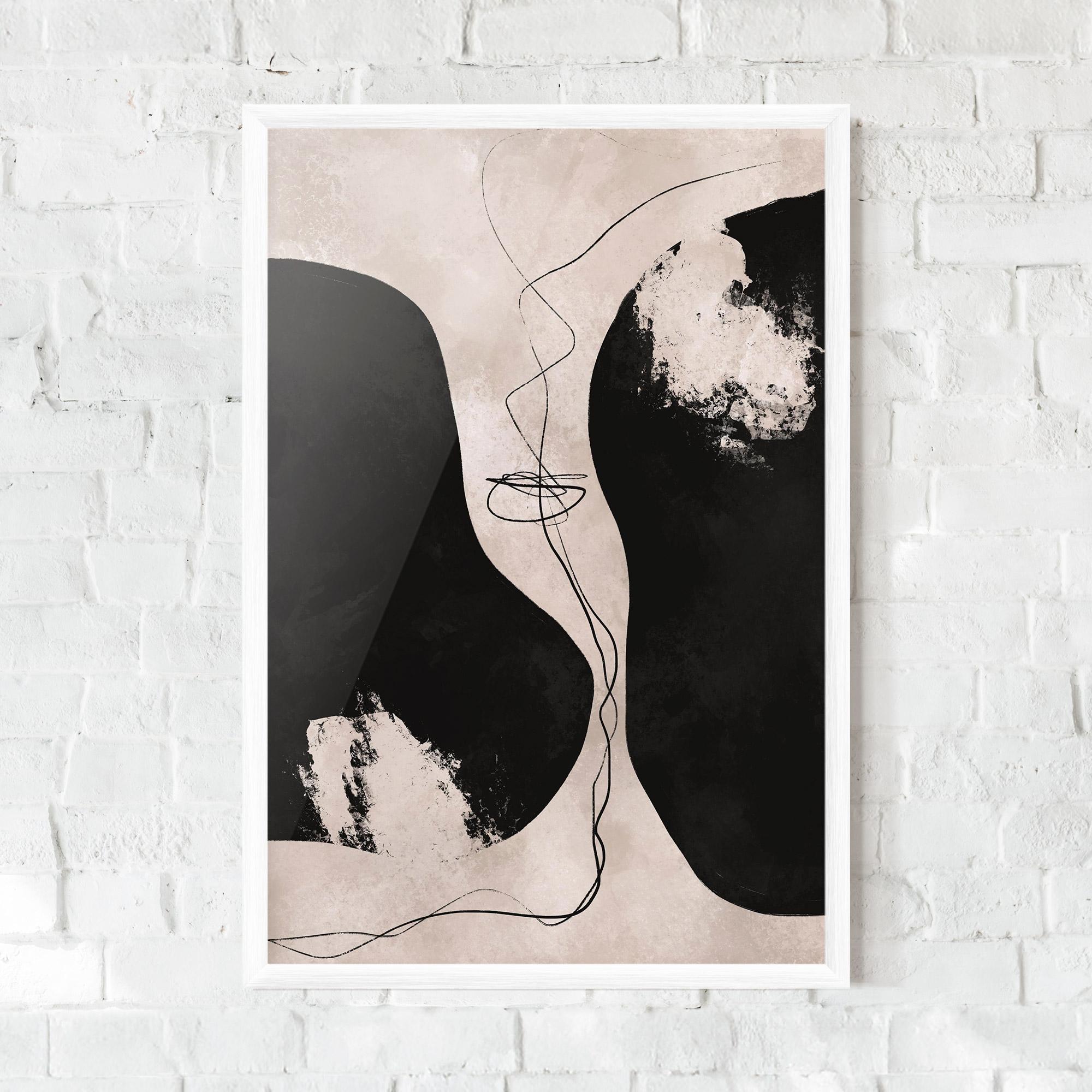 Poster Înrămat Modern Brushstrokes mockup 0