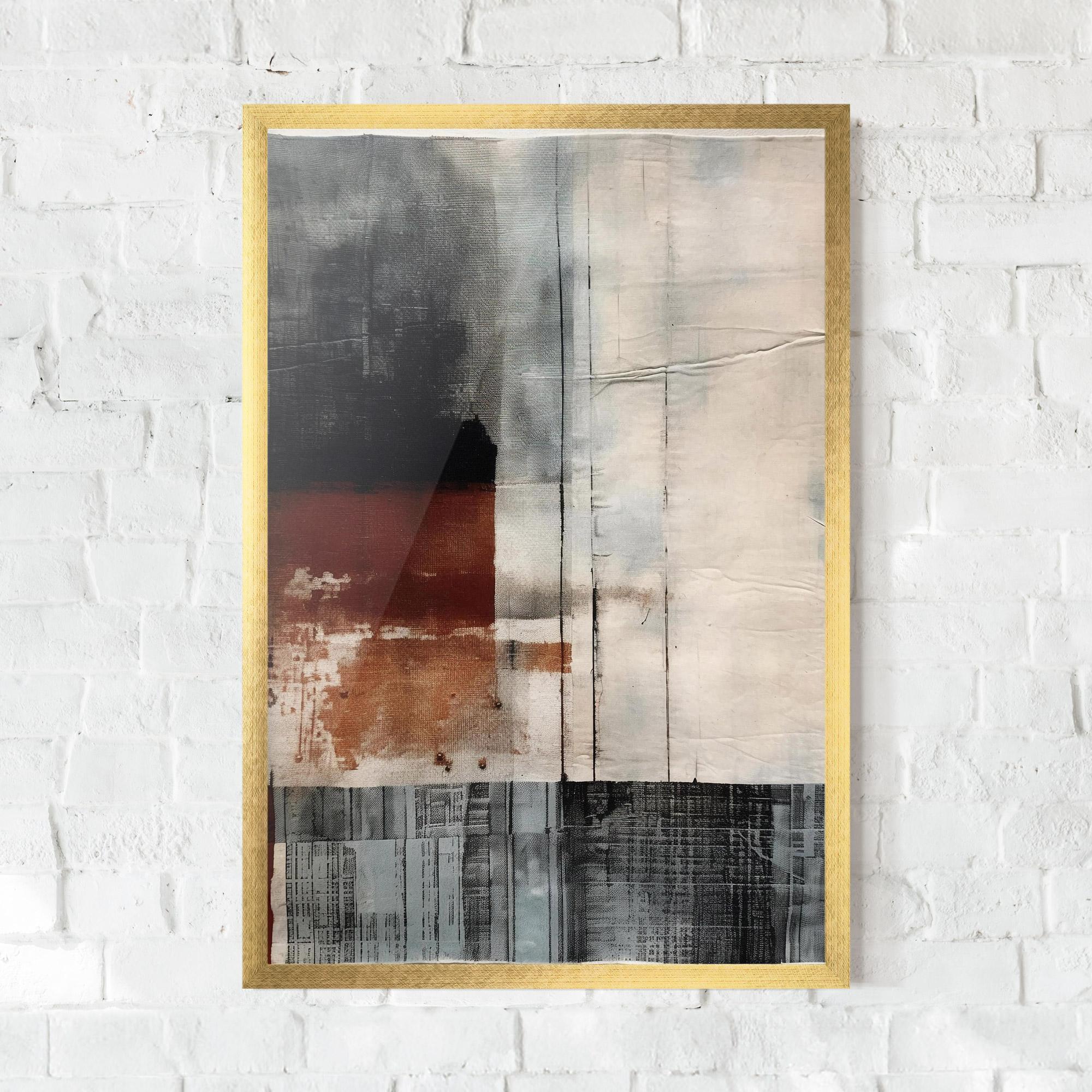 Poster Înrămat Abstract Painting mockup 0