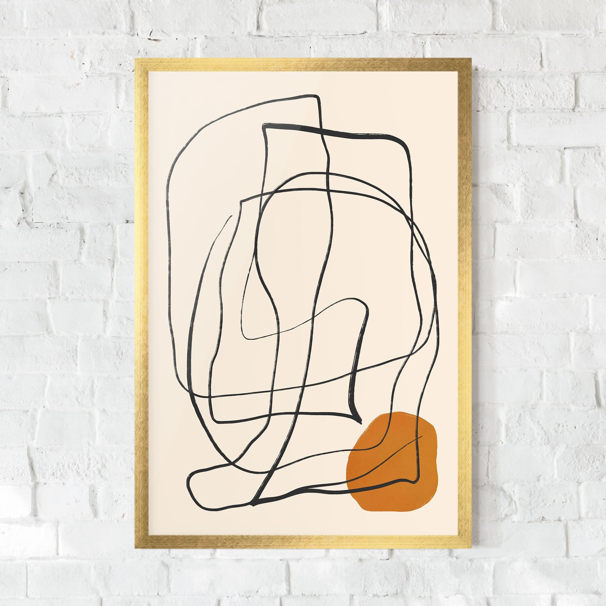 Poster Înrămat Handdrawn Lines mockup 0