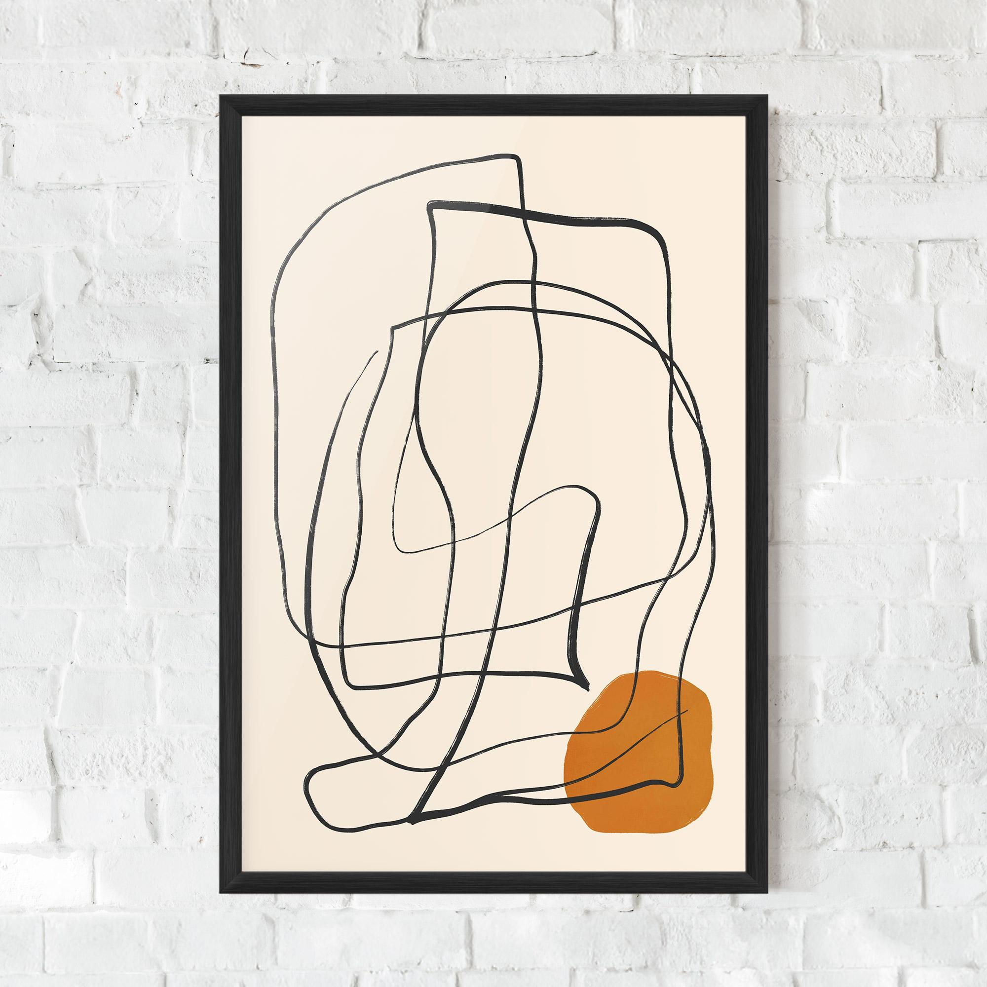 Poster Înrămat Handdrawn Lines mockup 0