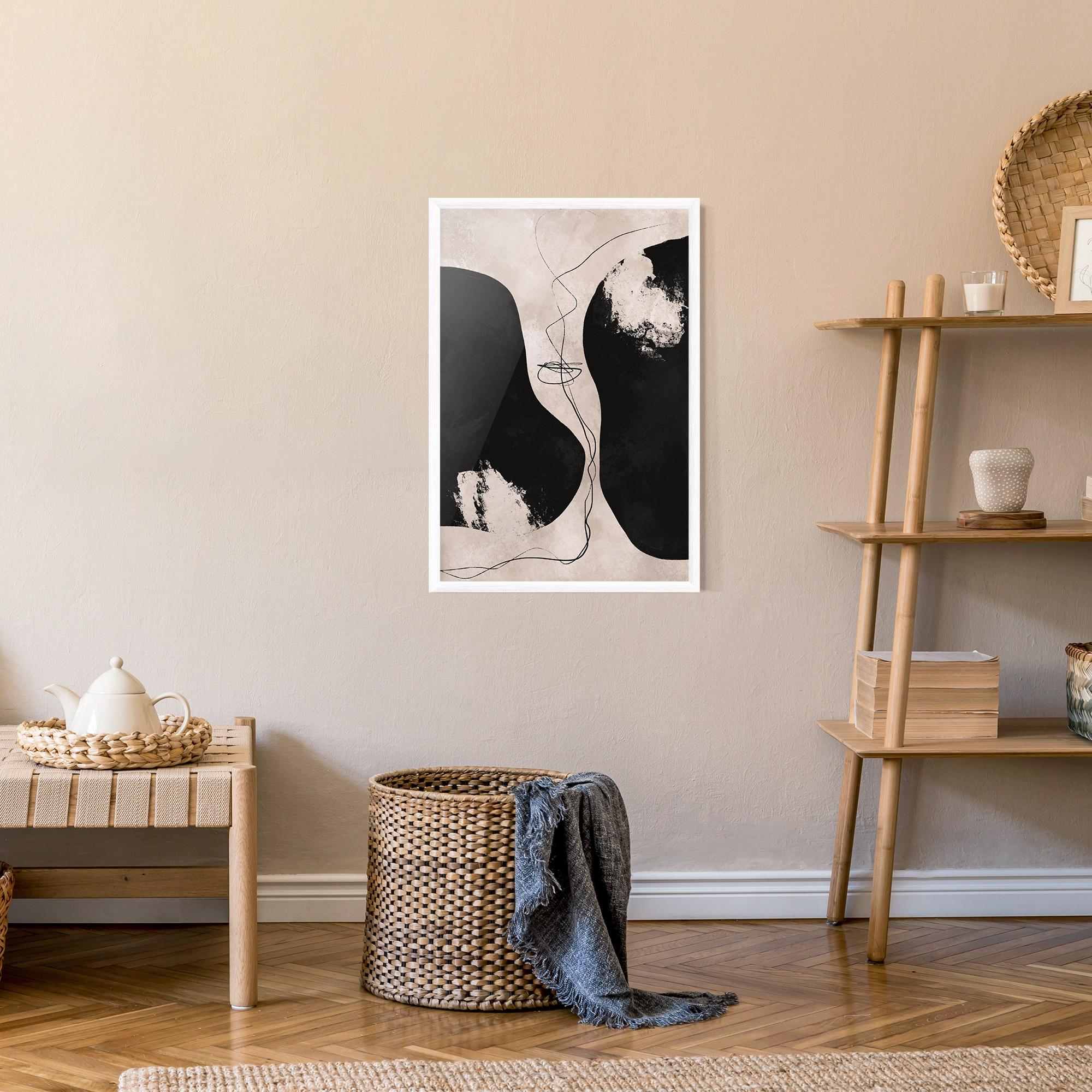 Poster Înrămat Modern Brushstrokes mockup 9