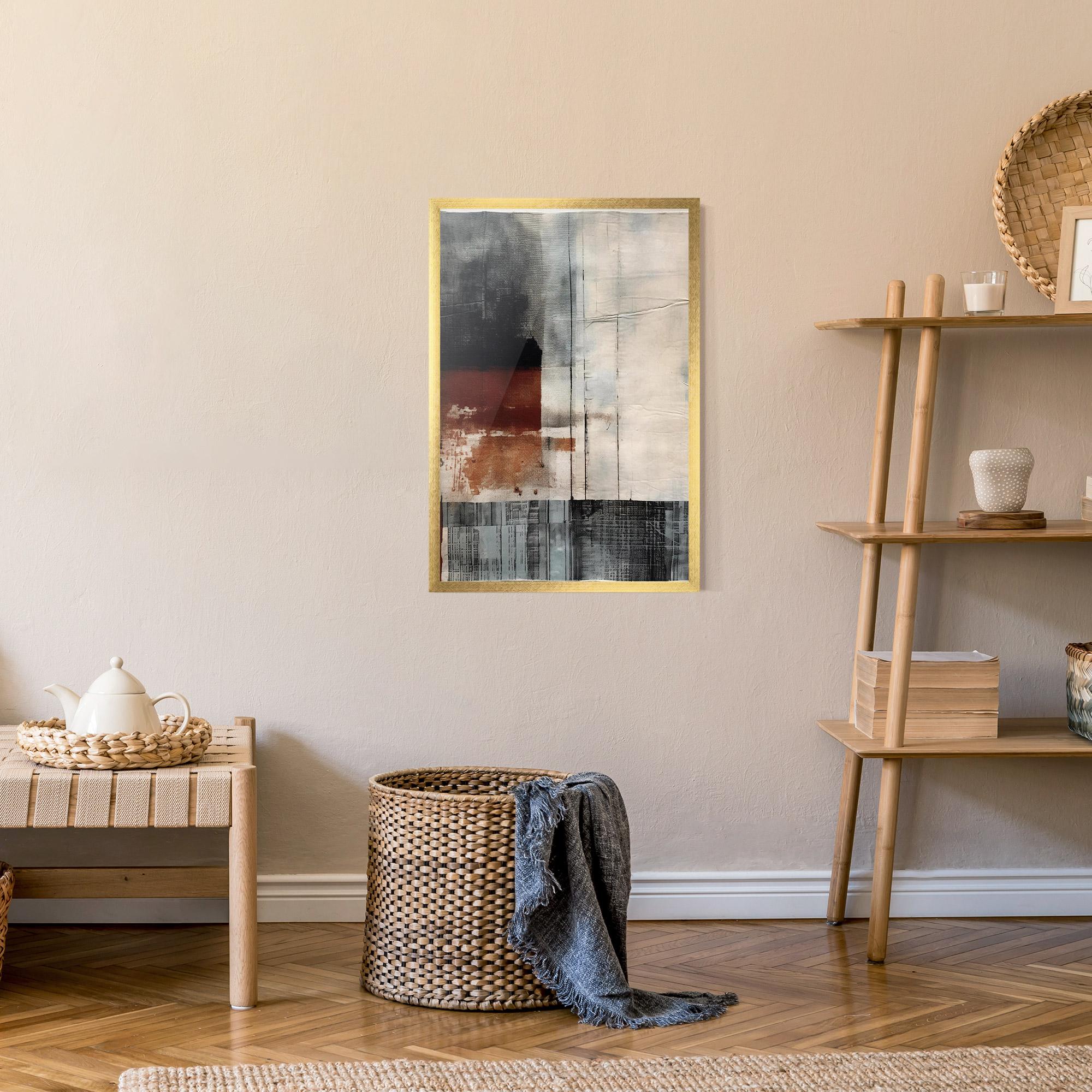 Poster Înrămat Abstract Painting mockup 9