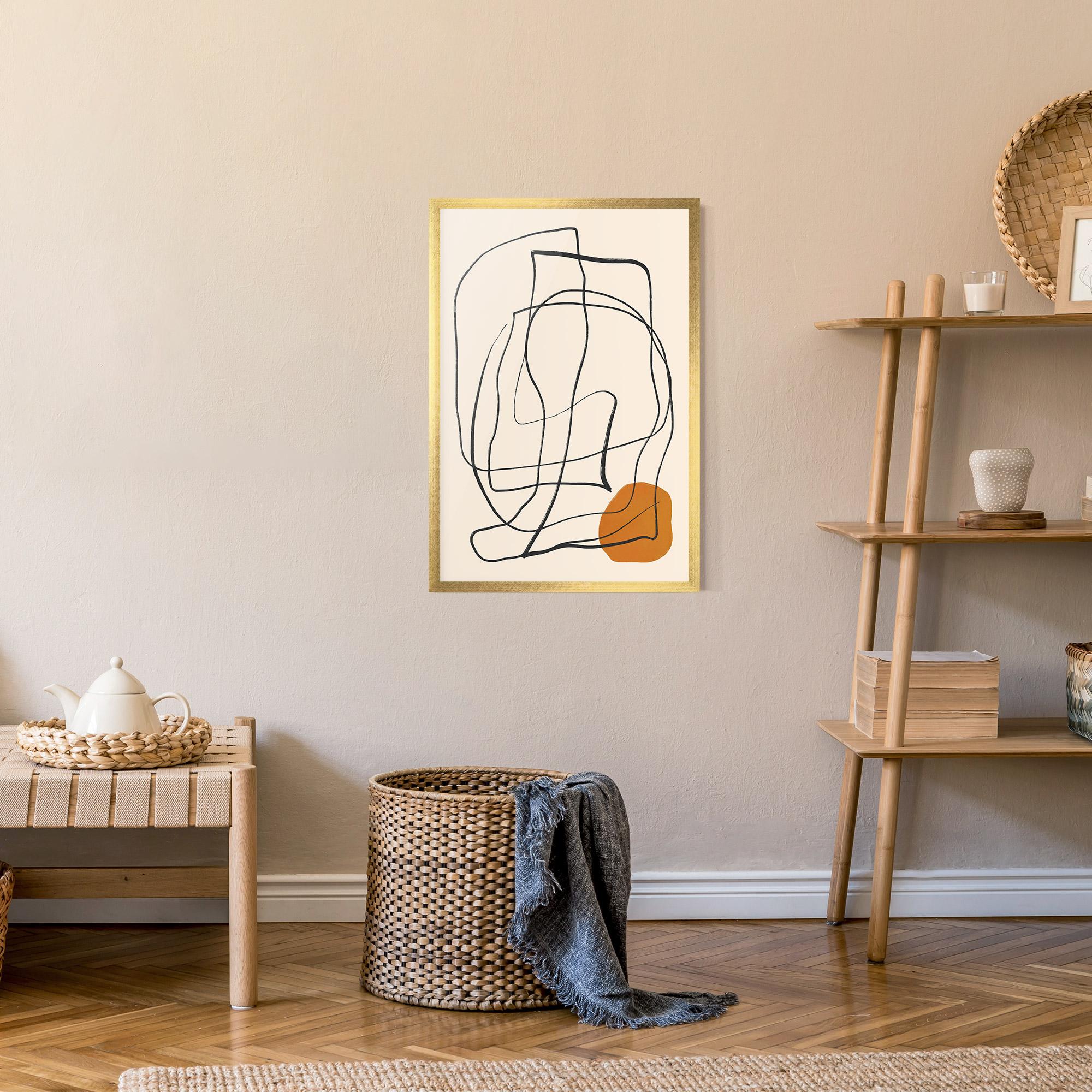 Poster Înrămat Handdrawn Lines mockup 9