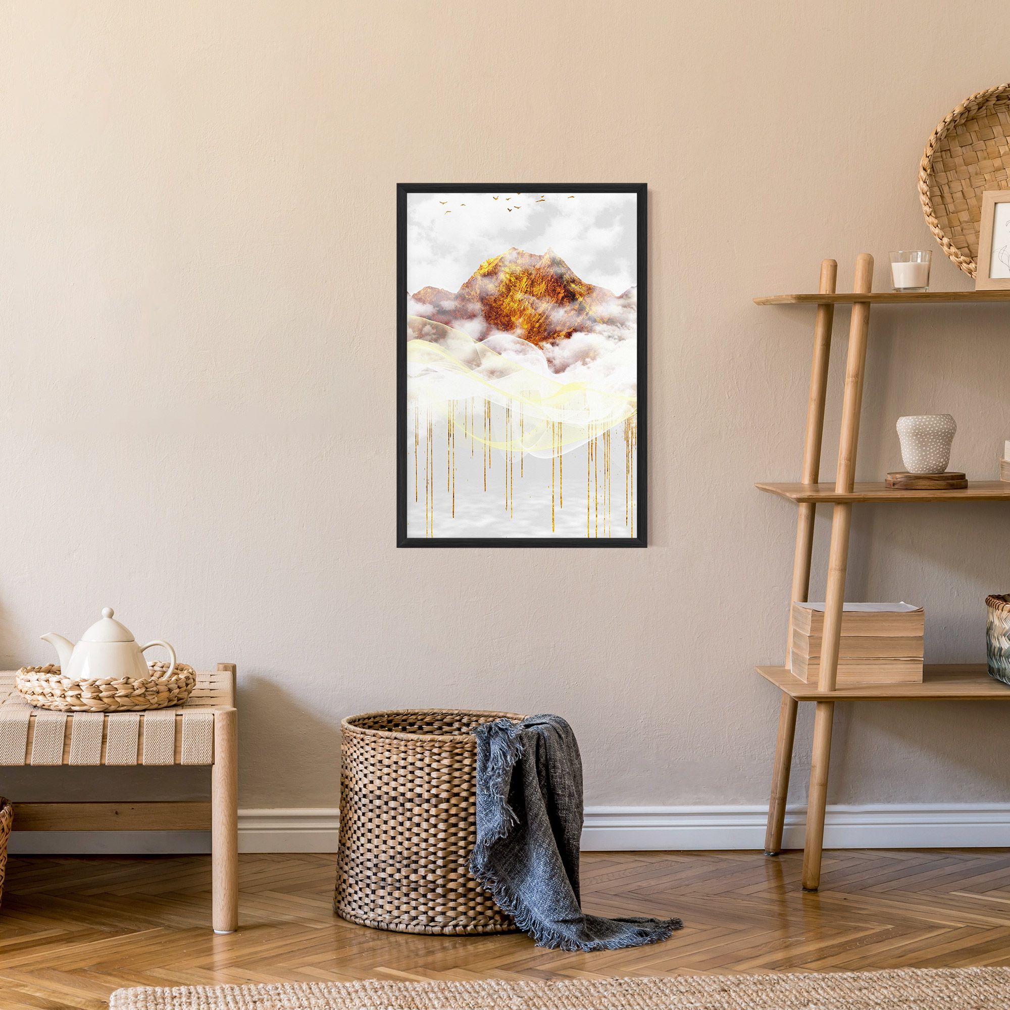 Abstract Golden Landscape 3 mockup 9