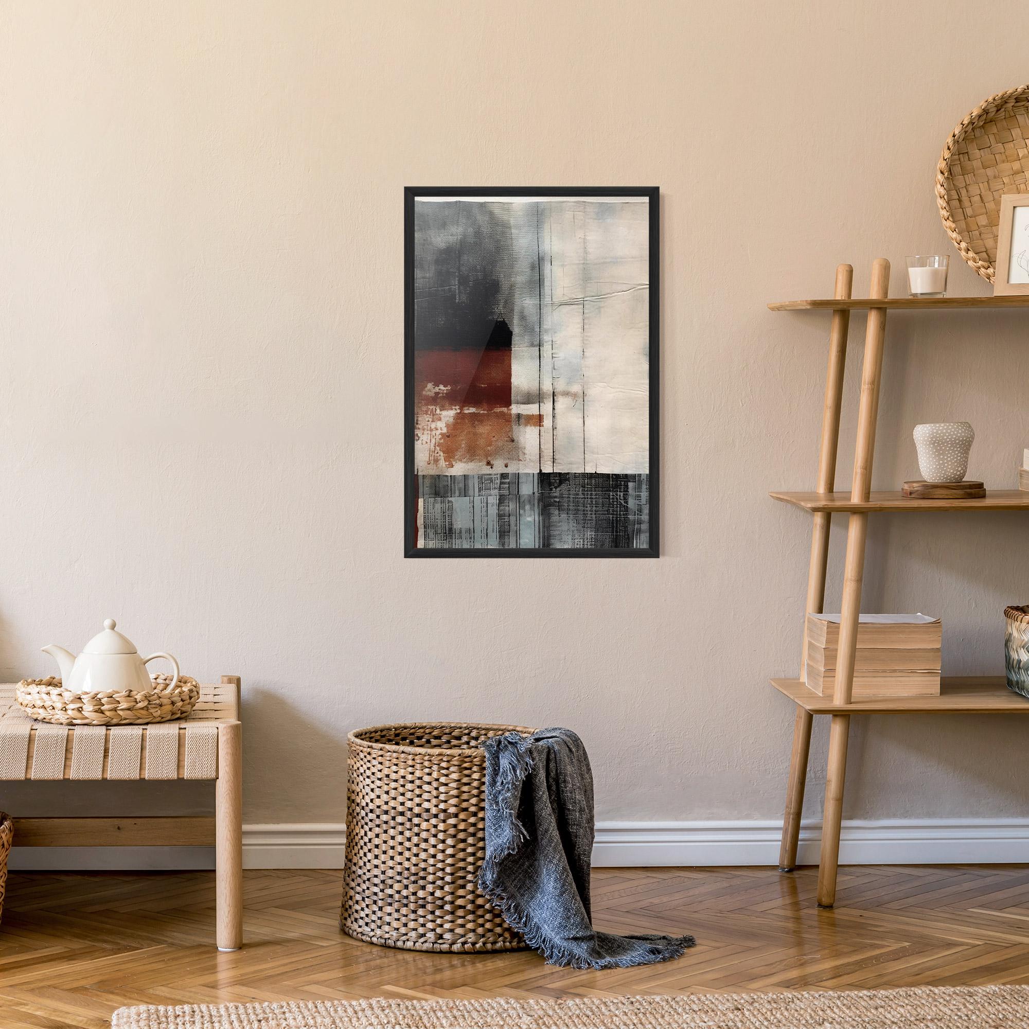 Poster Înrămat Abstract Painting mockup 9