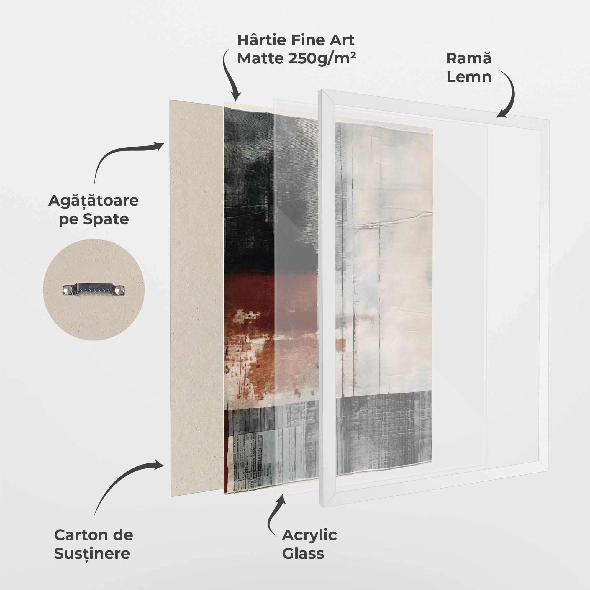 Poster Înrămat Abstract Painting mockup 1