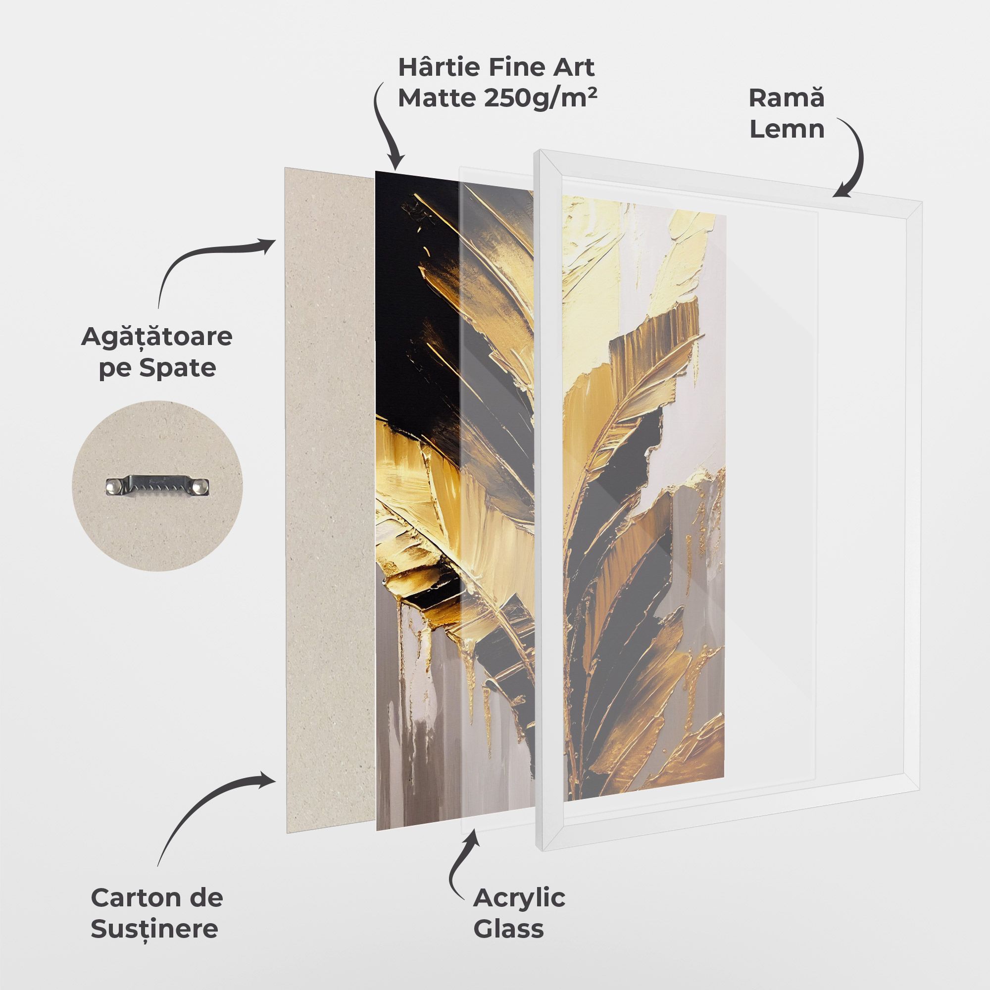 Balck With Gold Leafs mockup 1