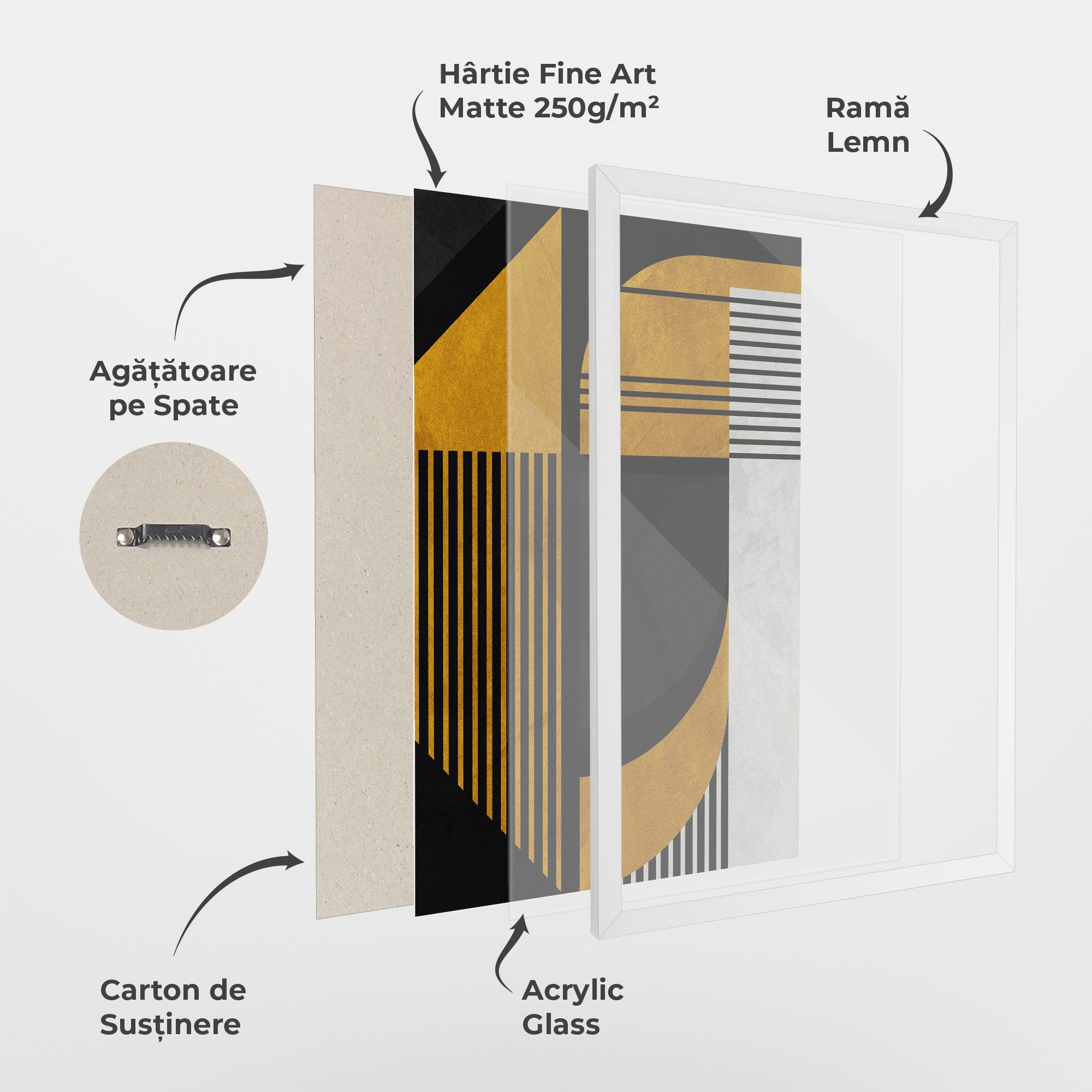 Black Lines On Gold mockup 1