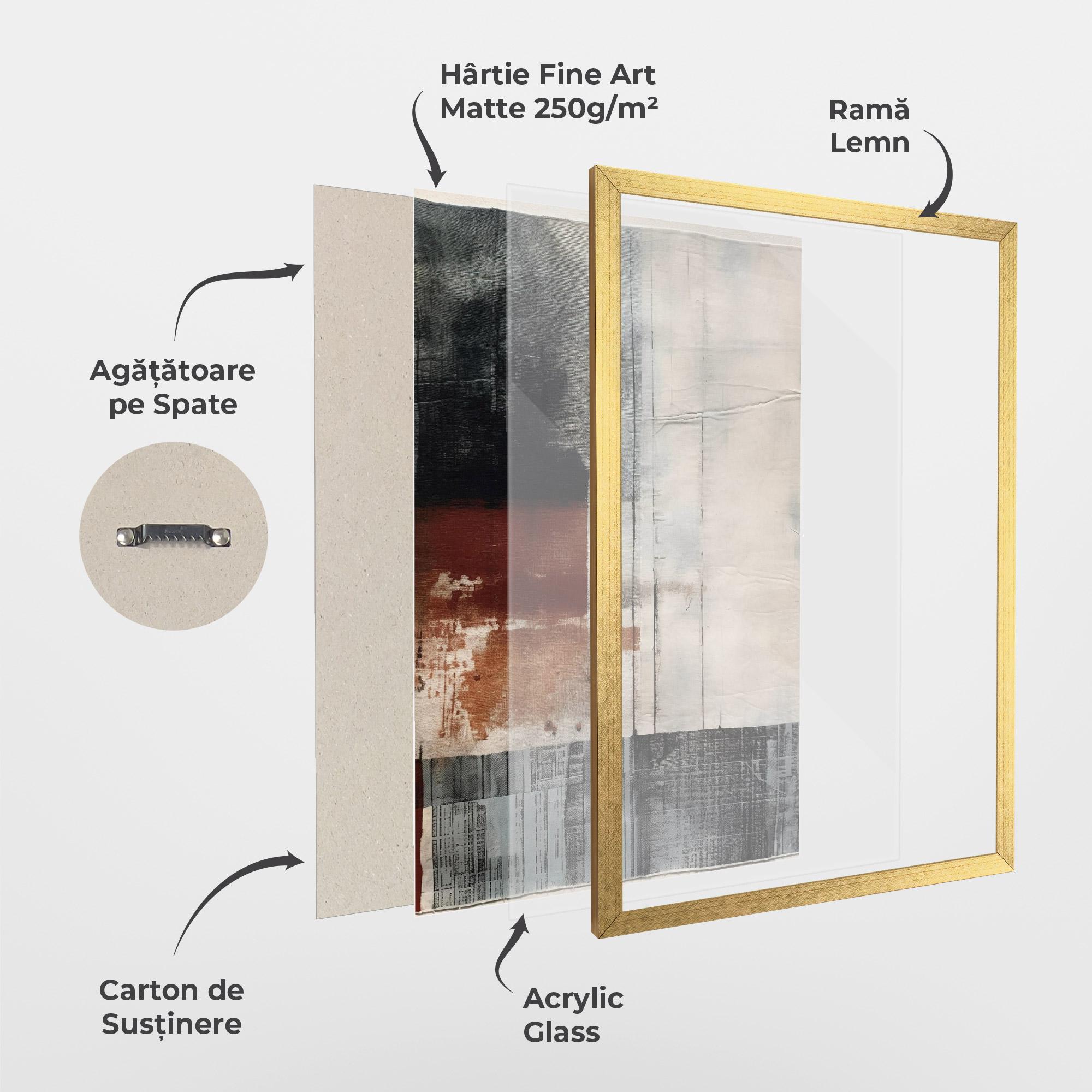 Poster Înrămat Abstract Painting mockup 1