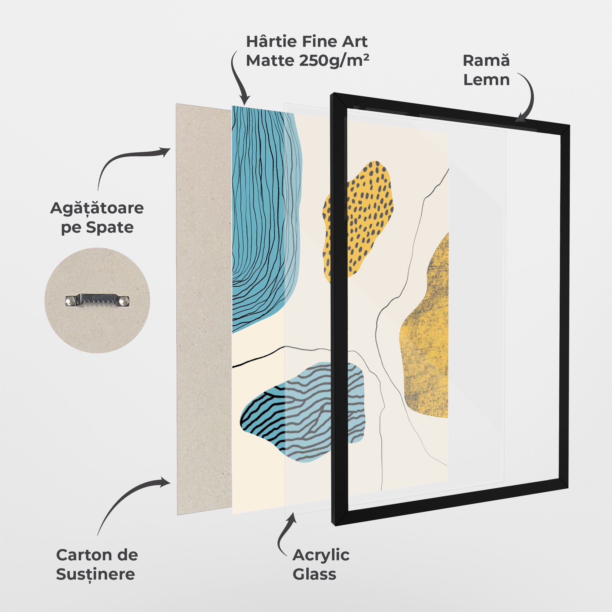 Abstract Lines On Blue mockup 1