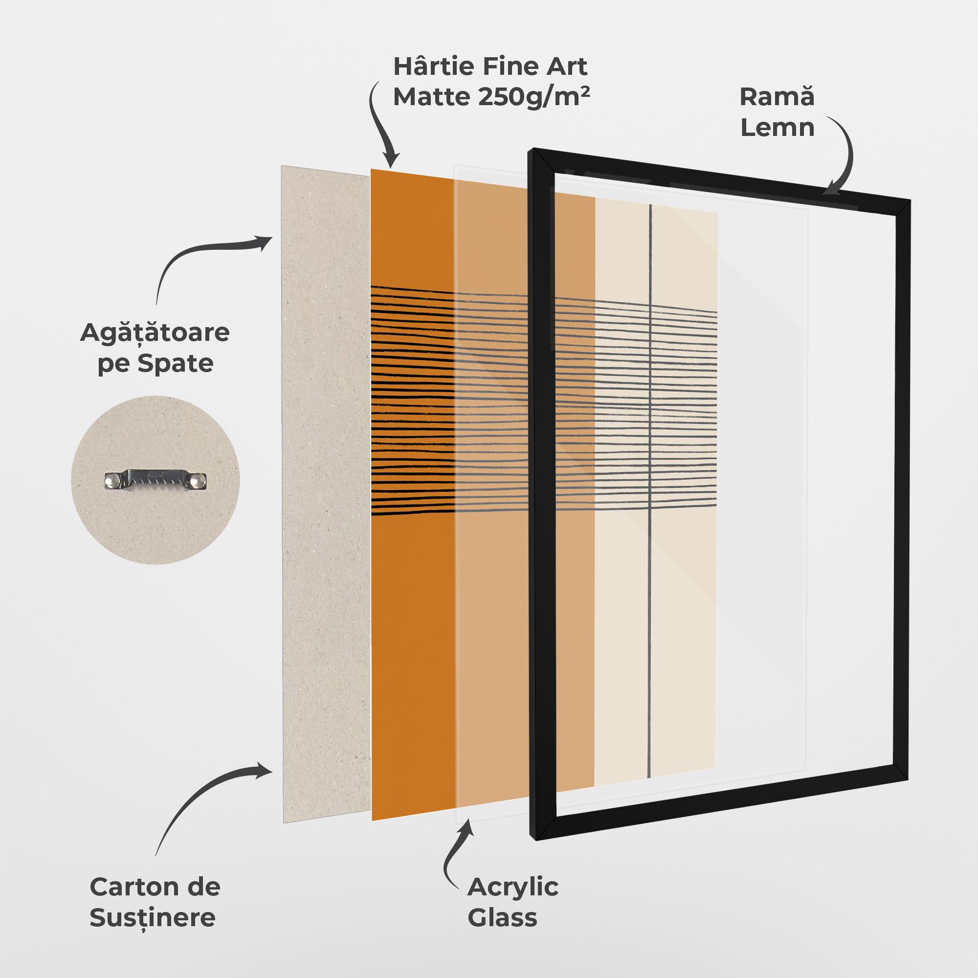 Poster Înrămat Scandinavian Painting mockup 1