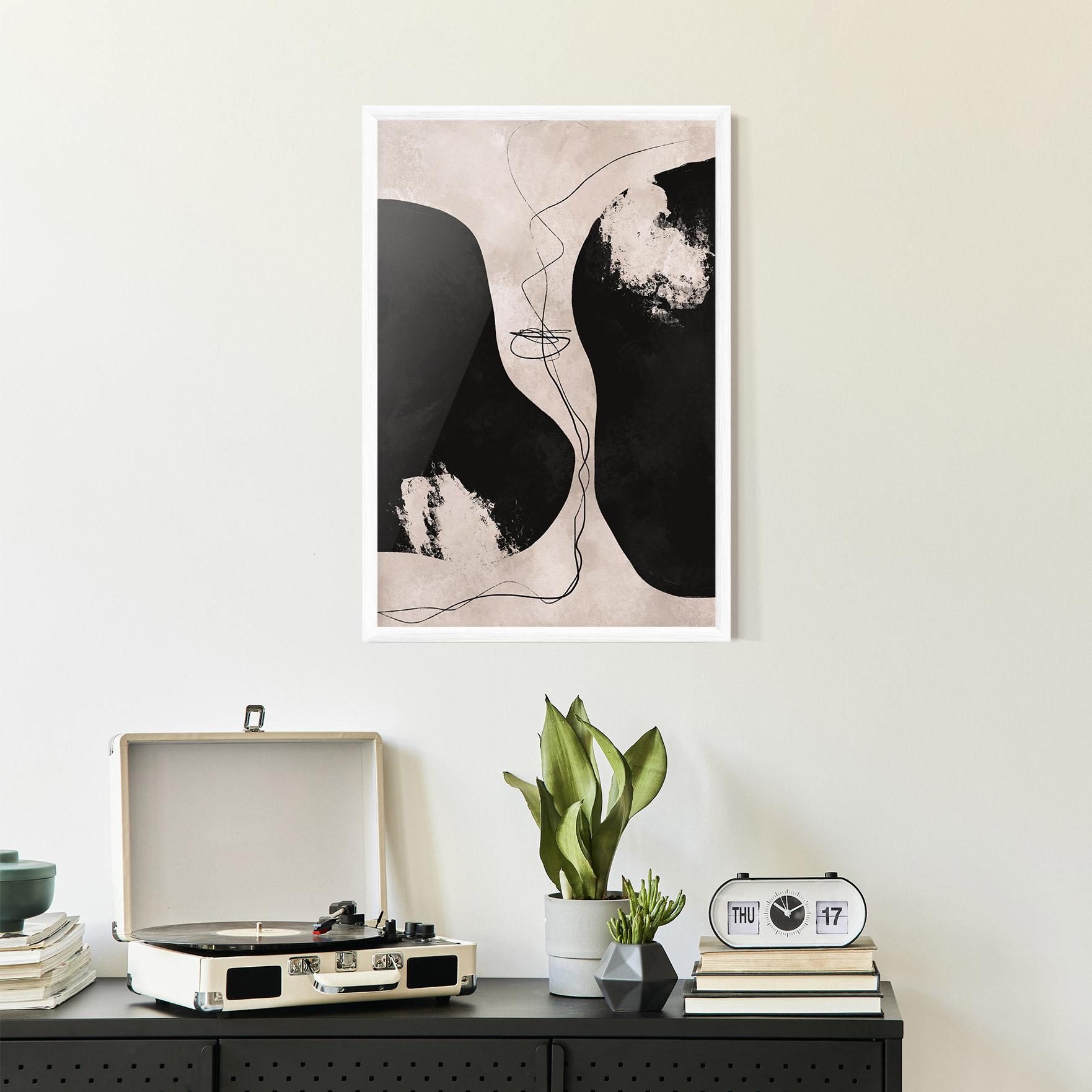 Poster Înrămat Modern Brushstrokes mockup 2