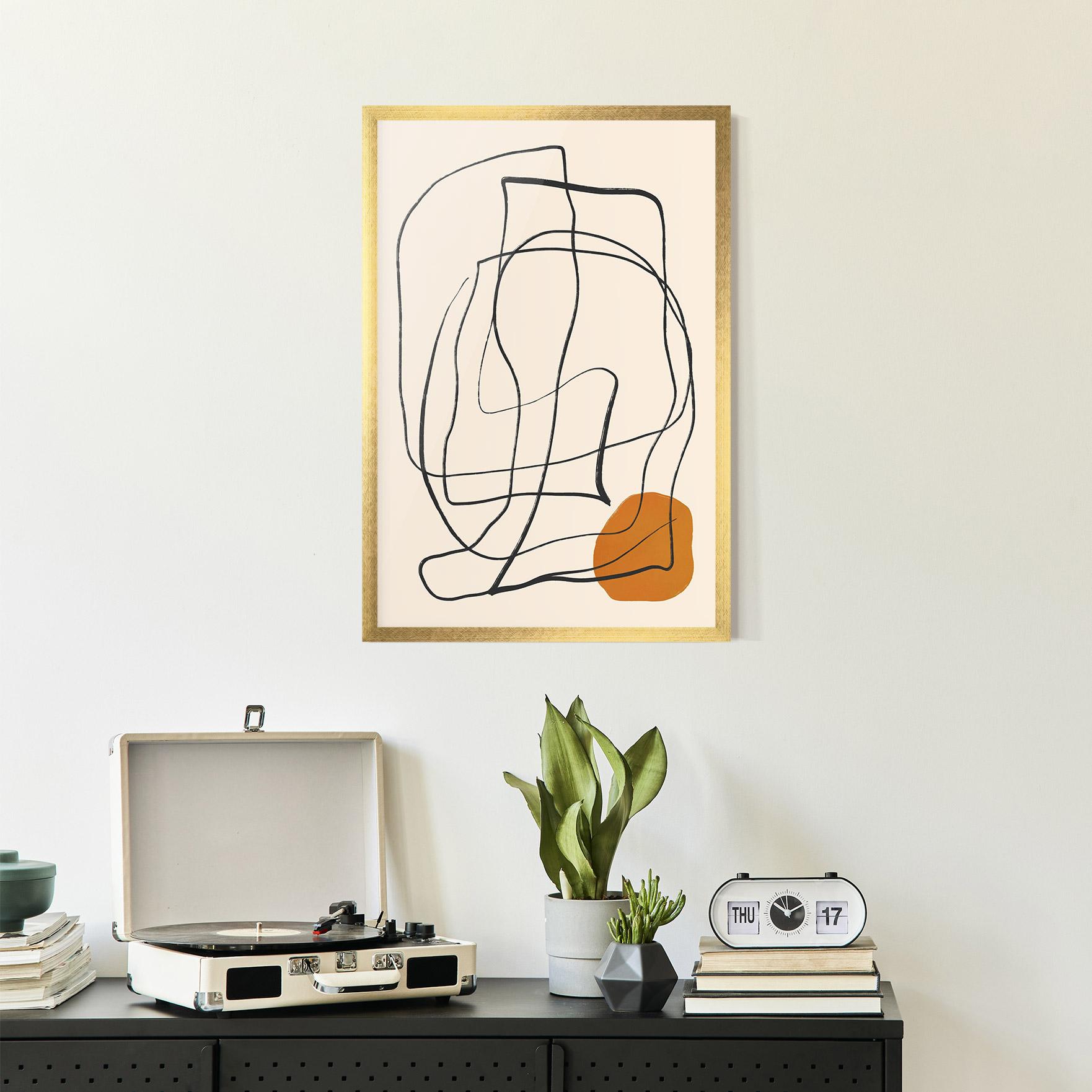 Poster Înrămat Handdrawn Lines mockup 2