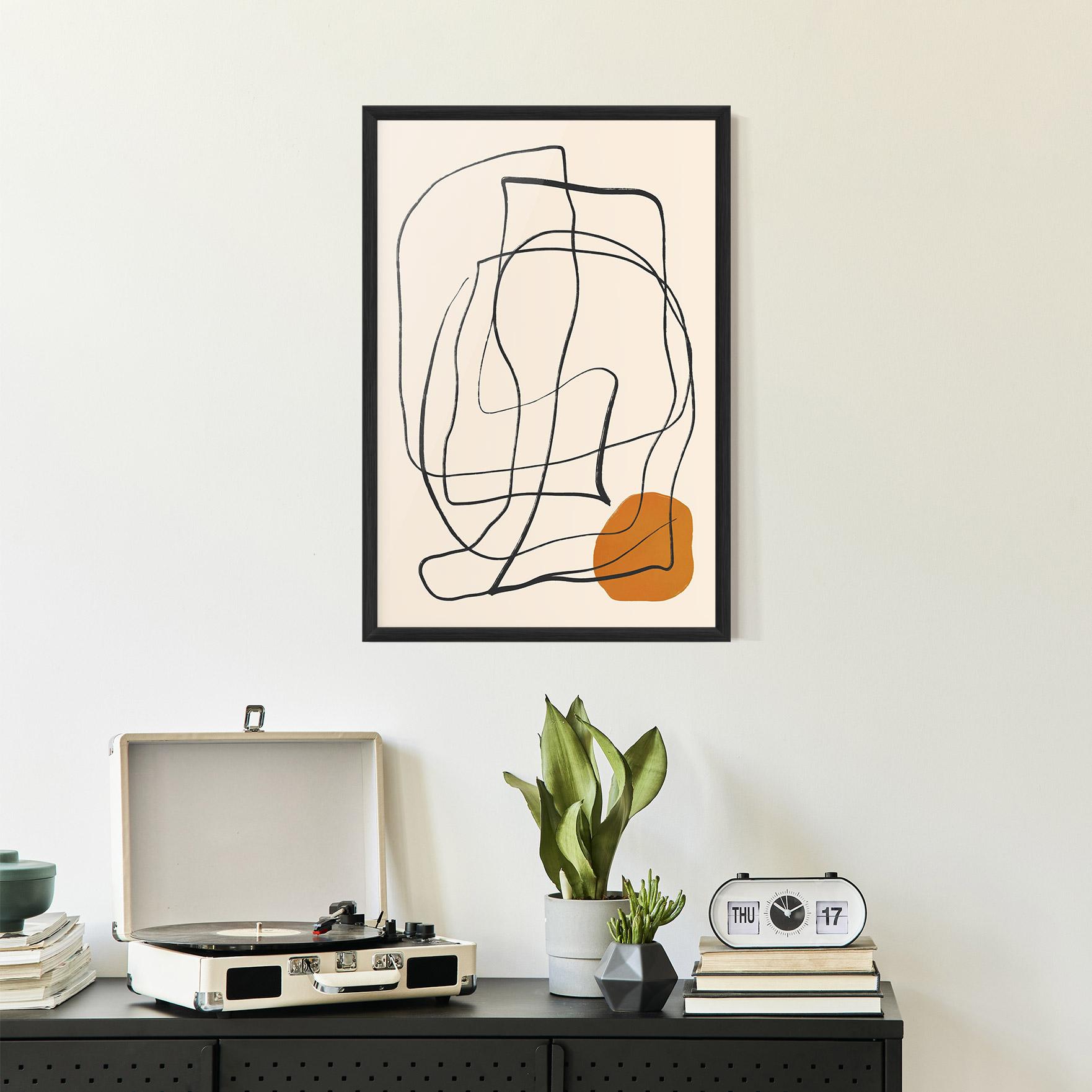 Poster Înrămat Handdrawn Lines mockup 2