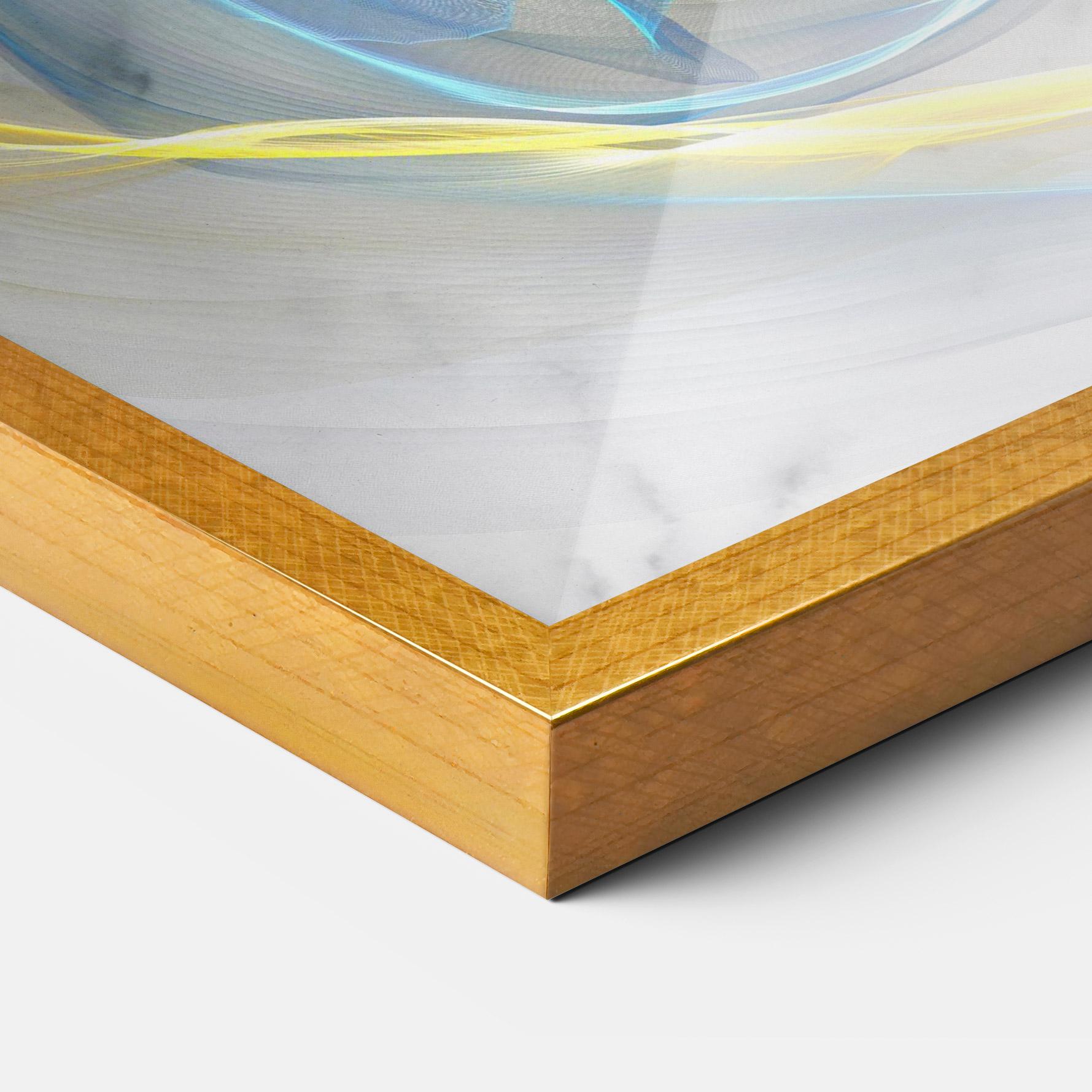 Poster Înrămat Abstract Golden Landscape 2 mockup 3