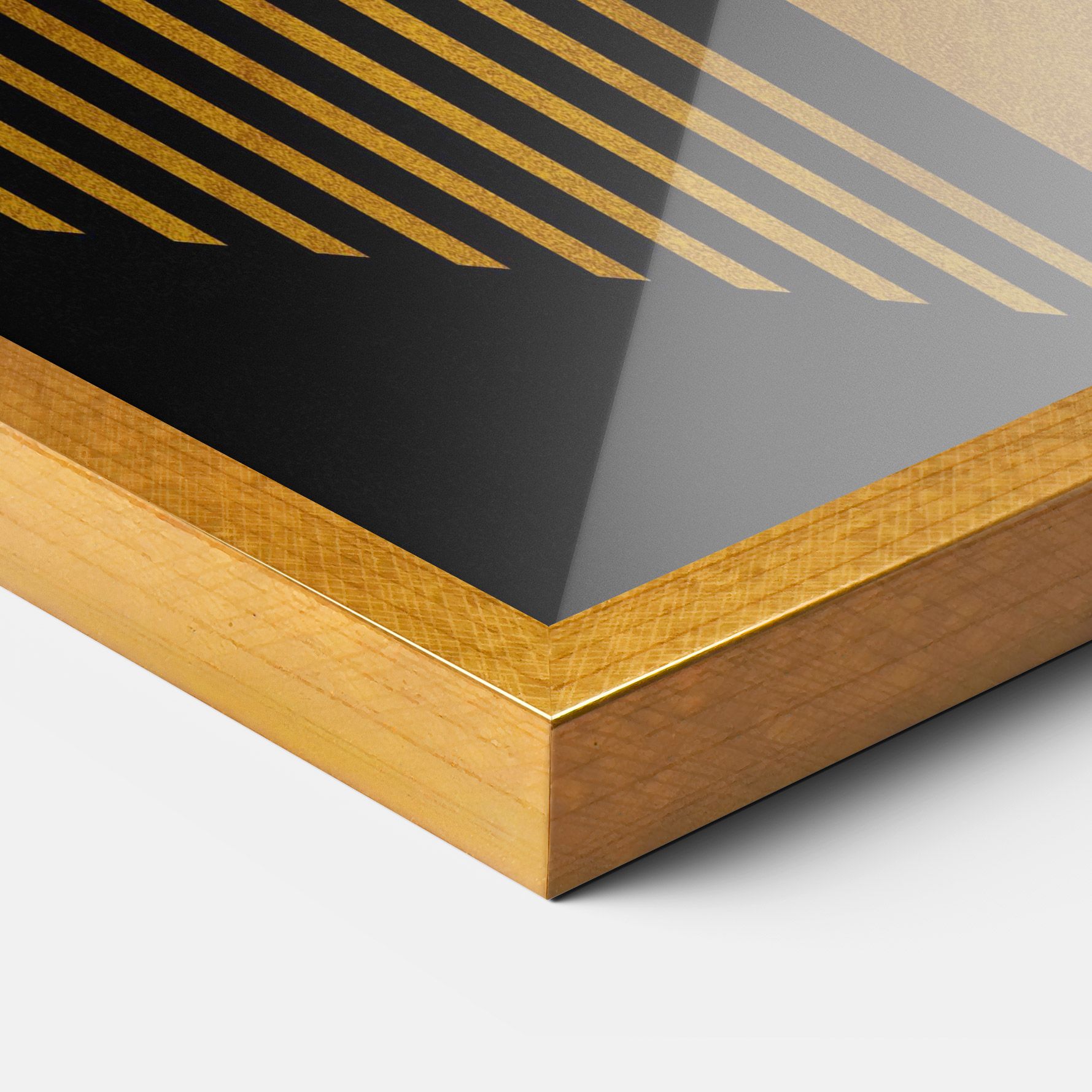 Black Lines On Gold mockup 3