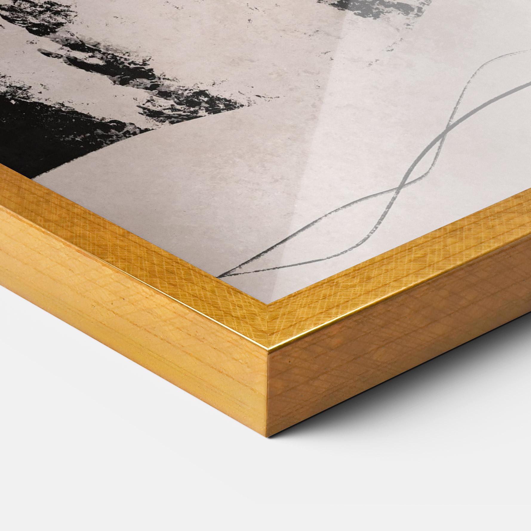 Poster Înrămat Modern Brushstrokes mockup 3