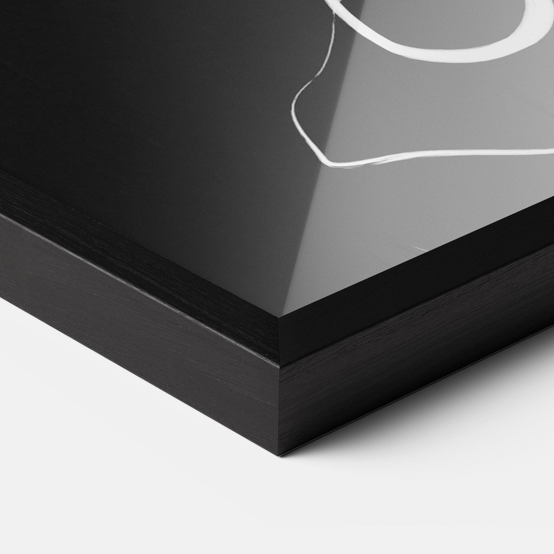 Poster Înrămat Black Brushstrokes mockup 3