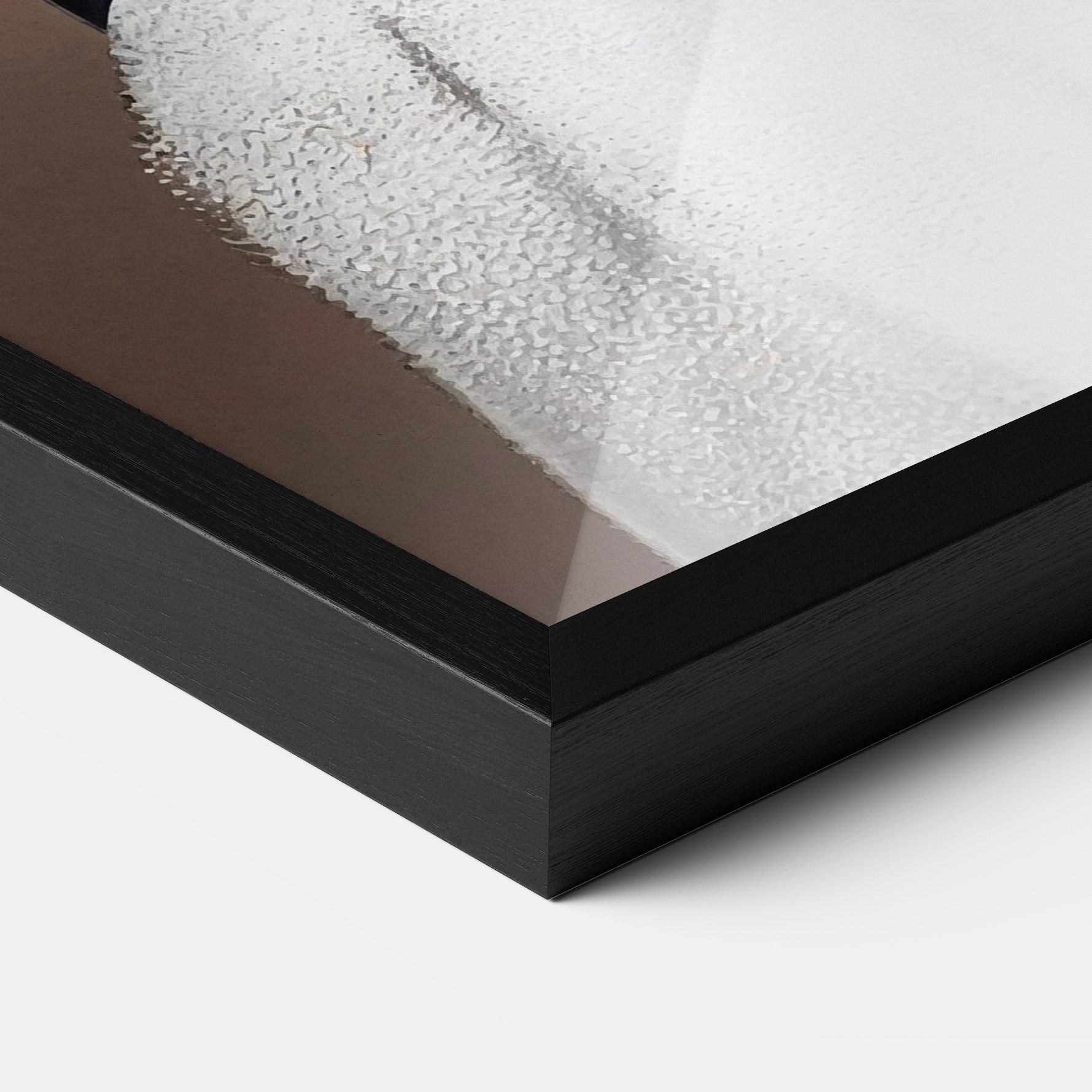 Poster Înrămat Woman With Gold Lines mockup 3