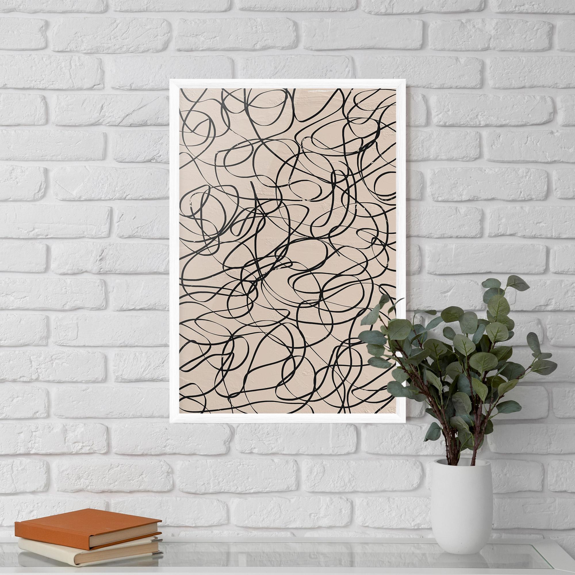 Poster Înrămat Hand Painted Pattern mockup 5