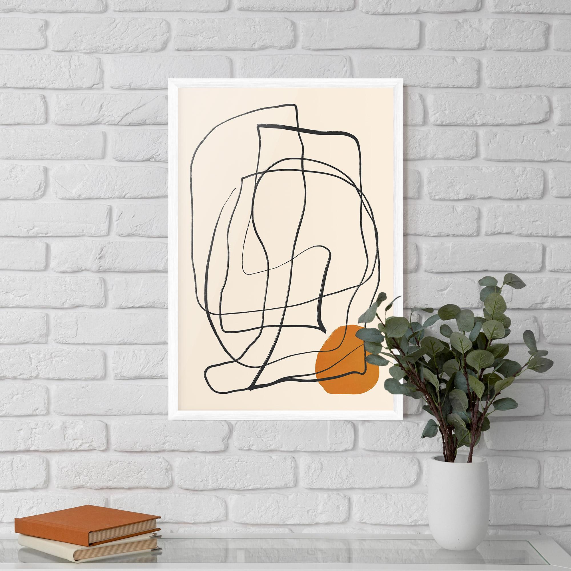 Poster Înrămat Handdrawn Lines mockup 5