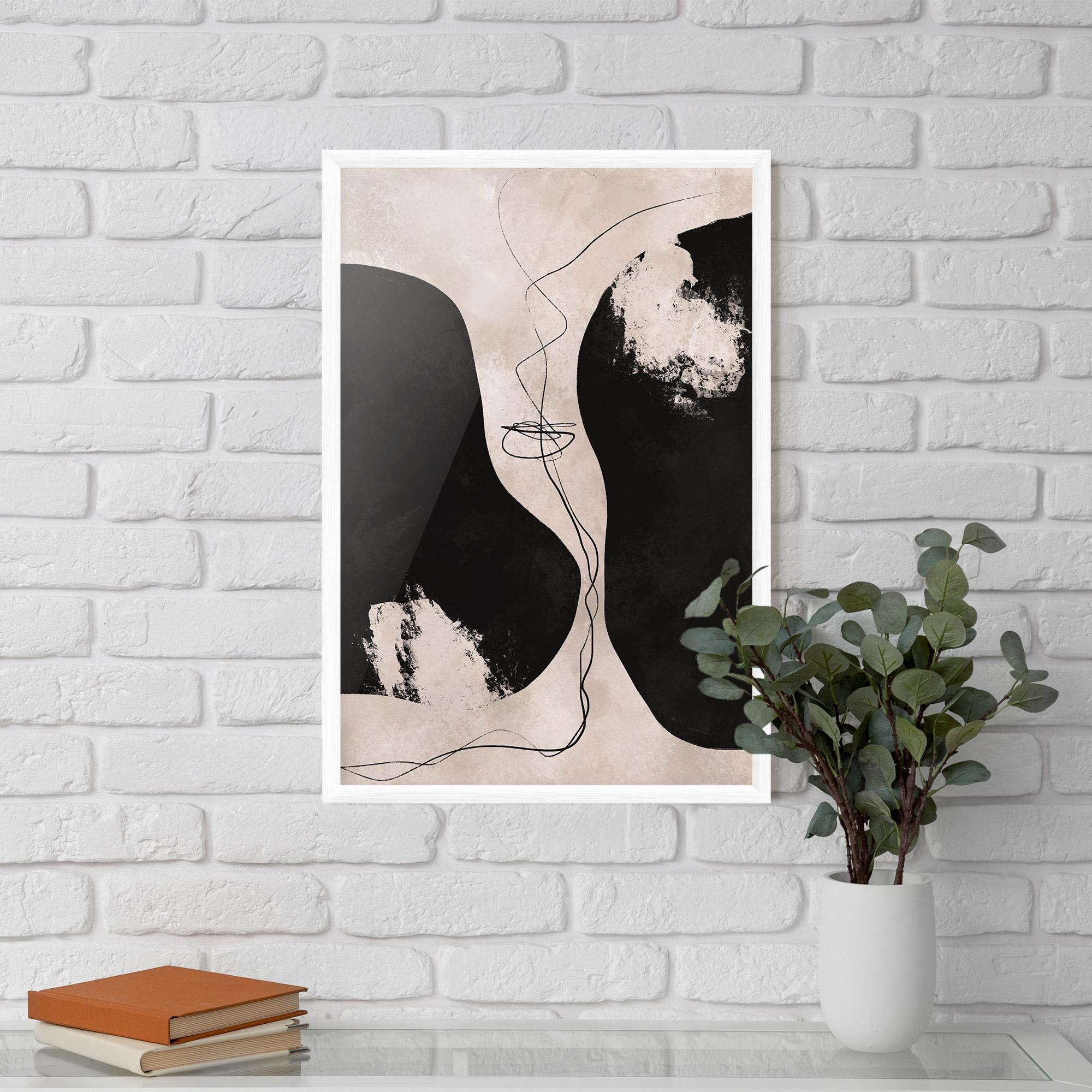 Poster Înrămat Modern Brushstrokes mockup 5