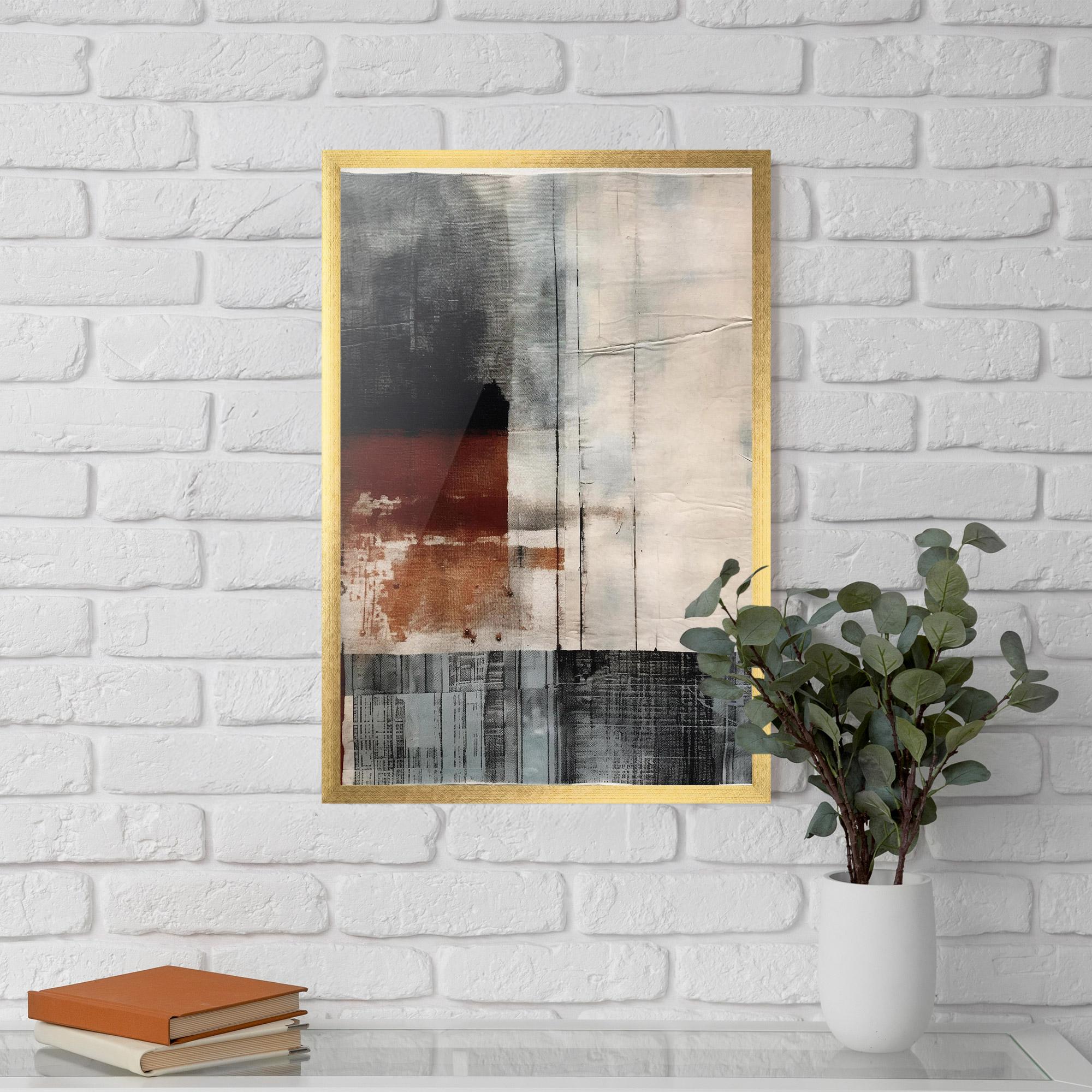 Poster Înrămat Abstract Painting mockup 5