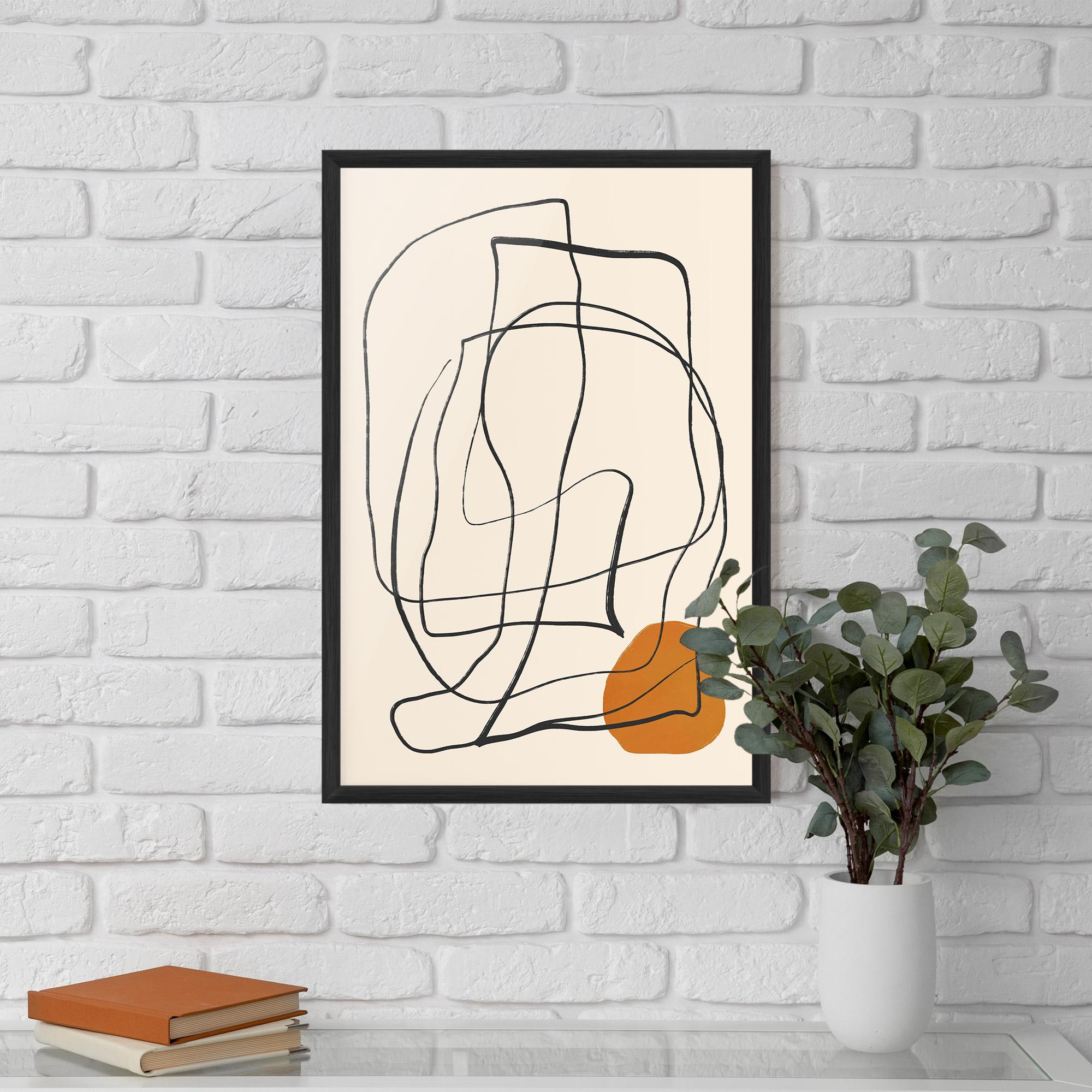 Poster Înrămat Handdrawn Lines mockup 5