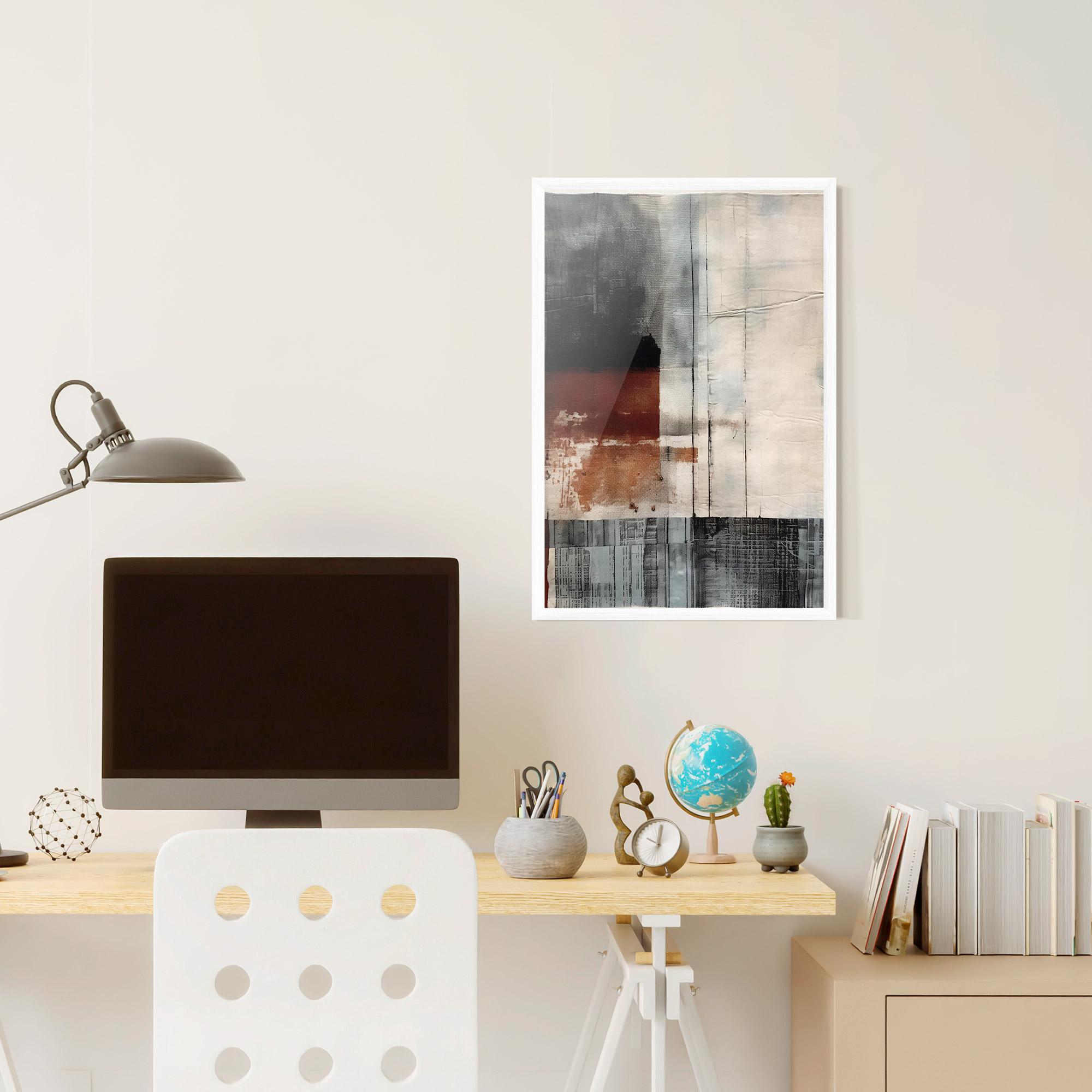 Poster Înrămat Abstract Painting mockup 6