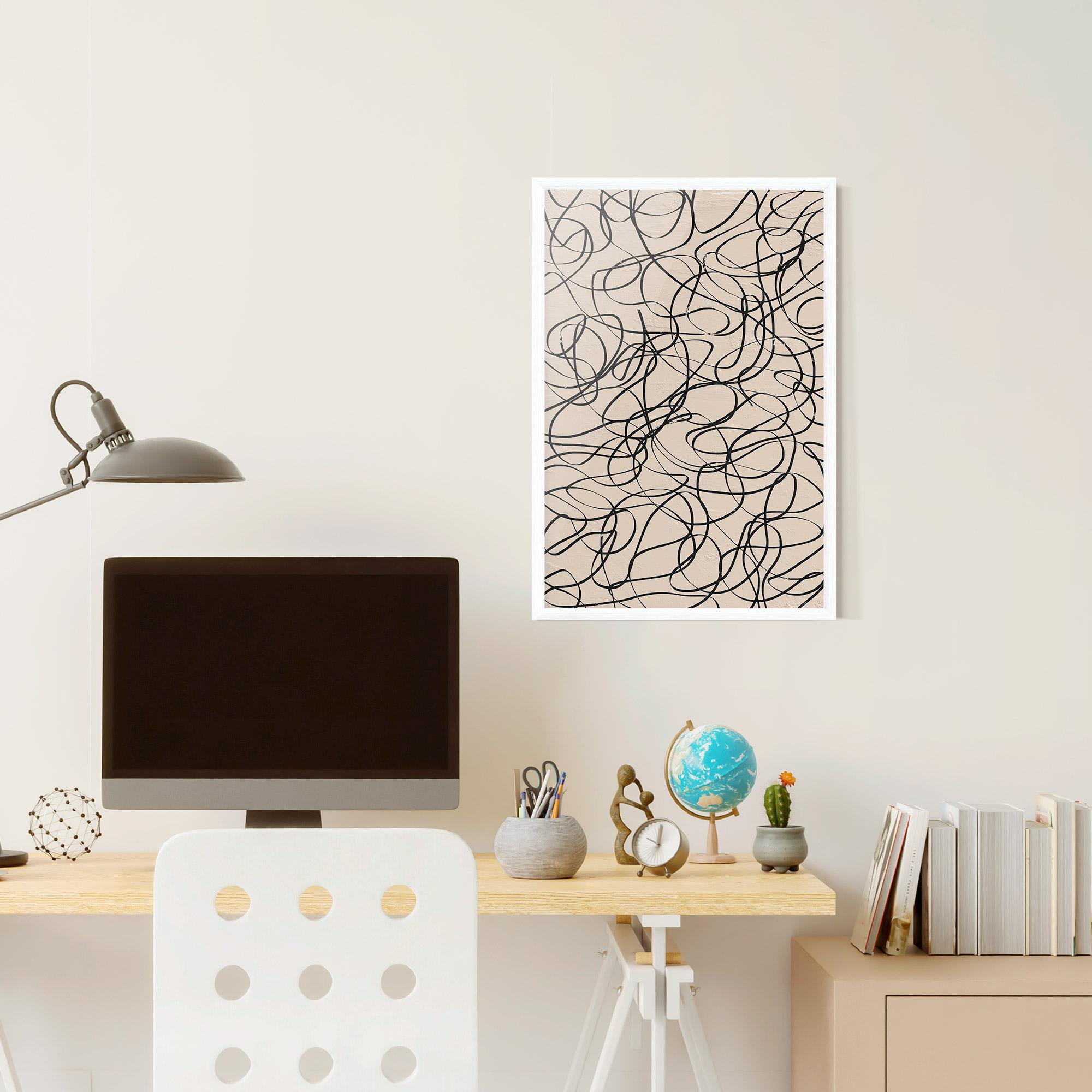Poster Înrămat Hand Painted Pattern mockup 6