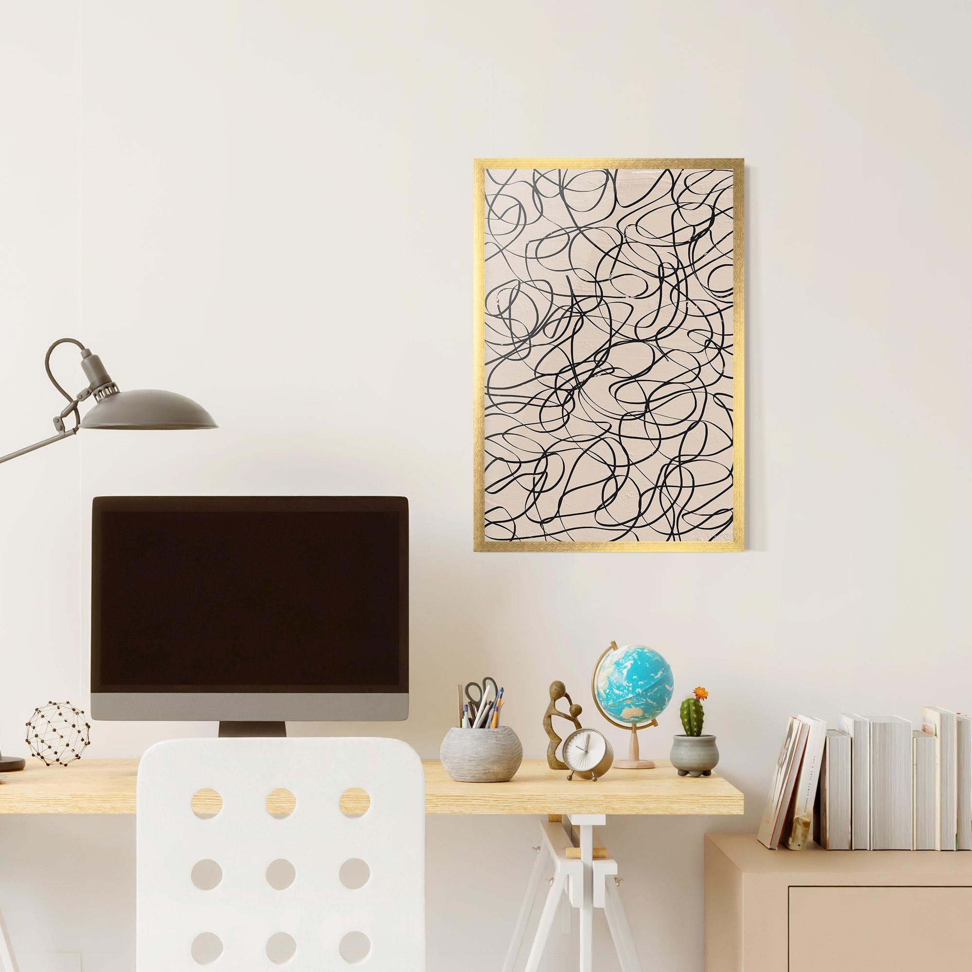 Poster Înrămat Hand Painted Pattern mockup 6
