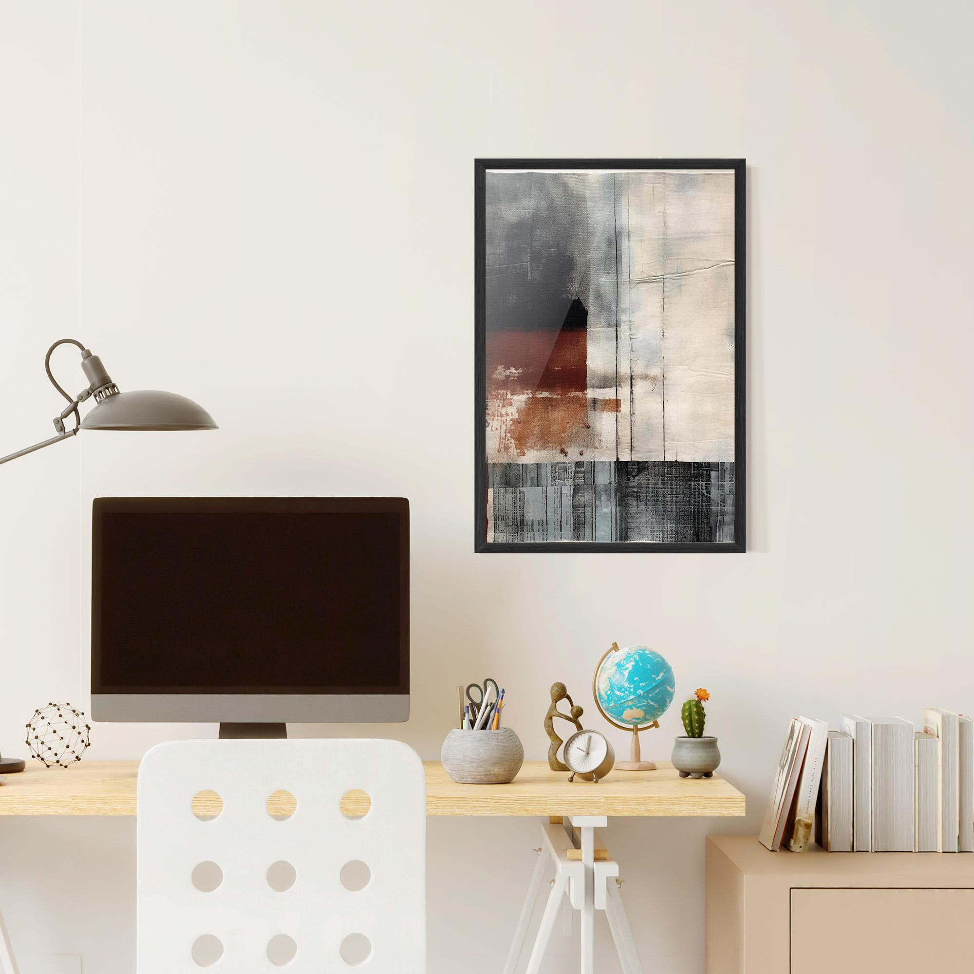Poster Înrămat Abstract Painting mockup 6