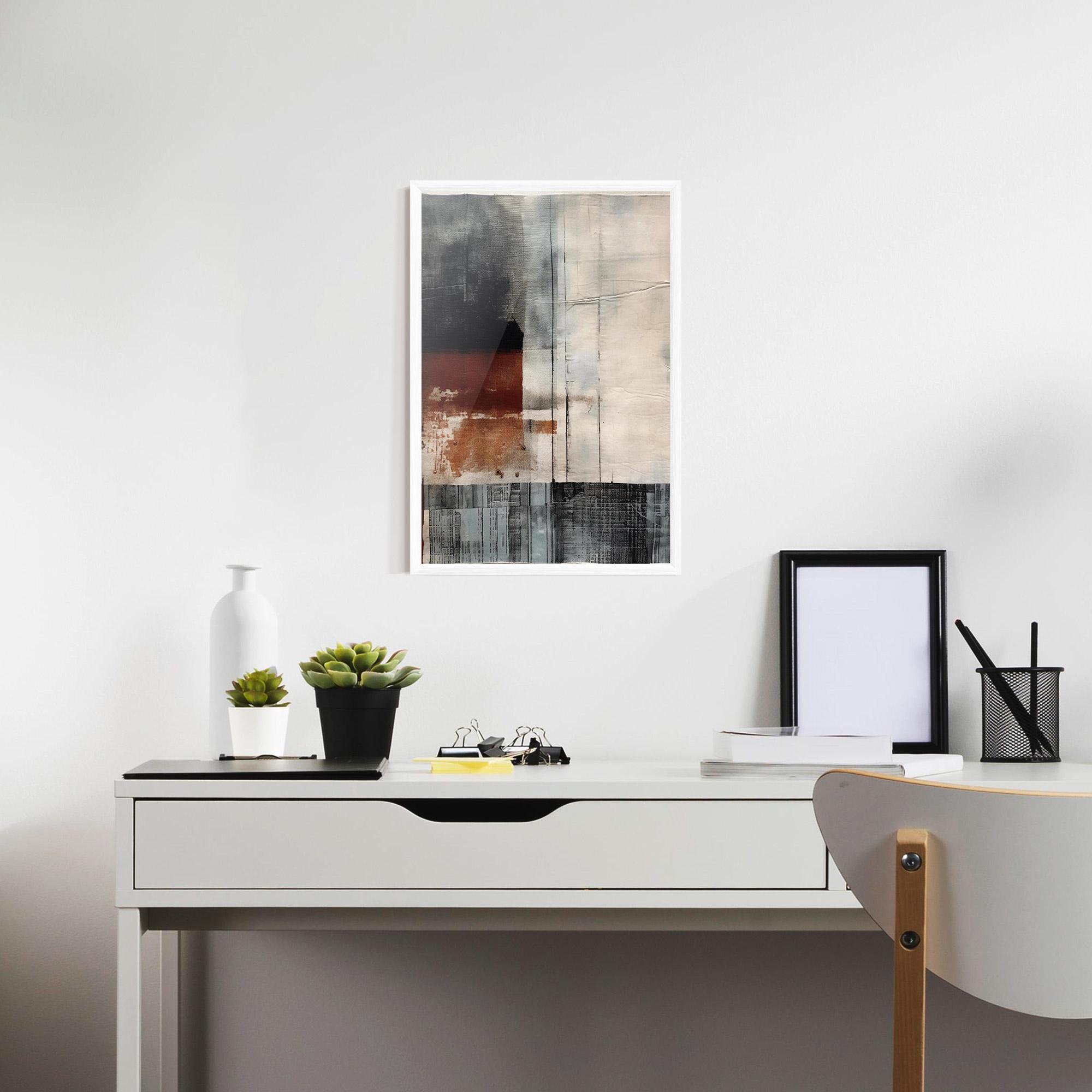 Poster Înrămat Abstract Painting mockup 7