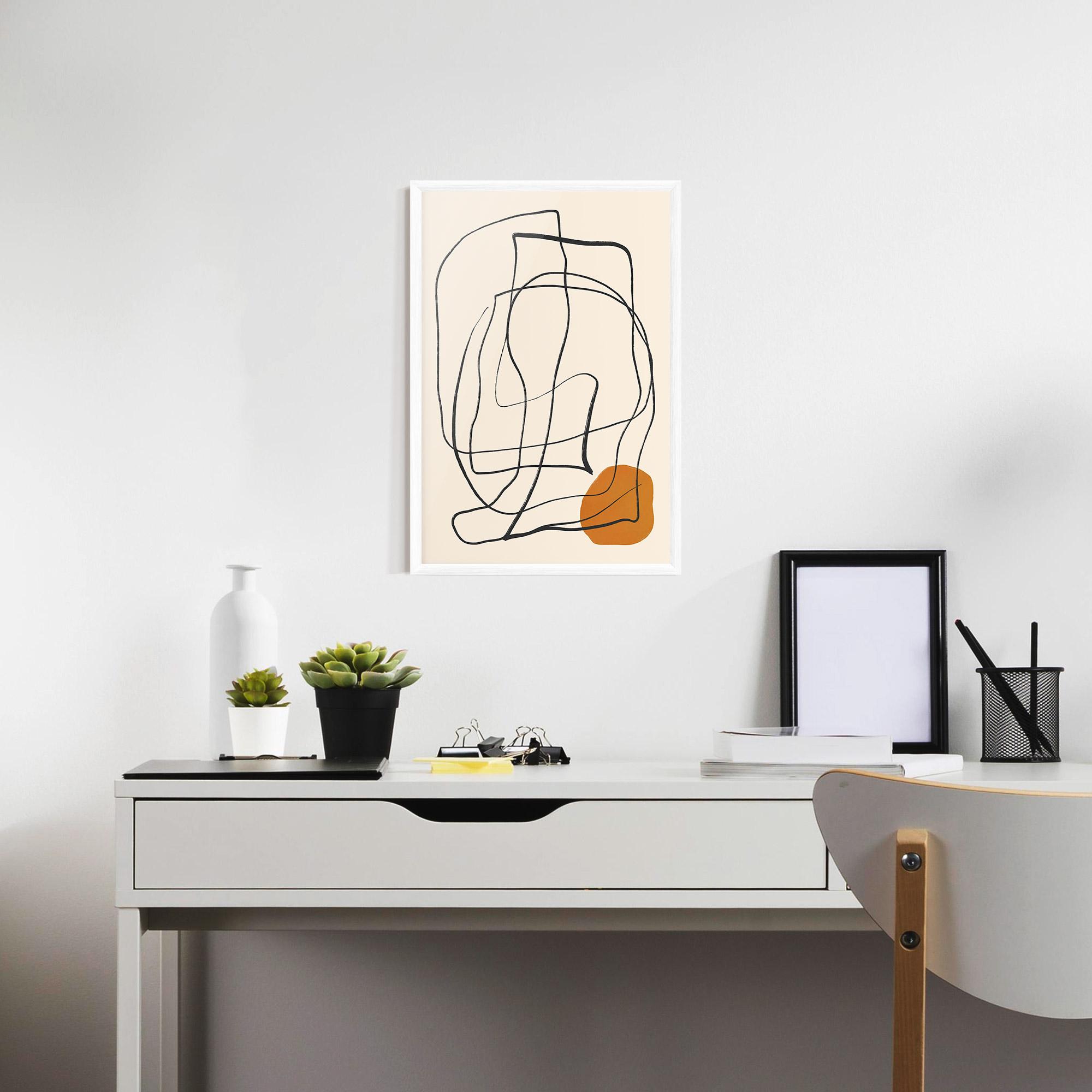 Poster Înrămat Handdrawn Lines mockup 7