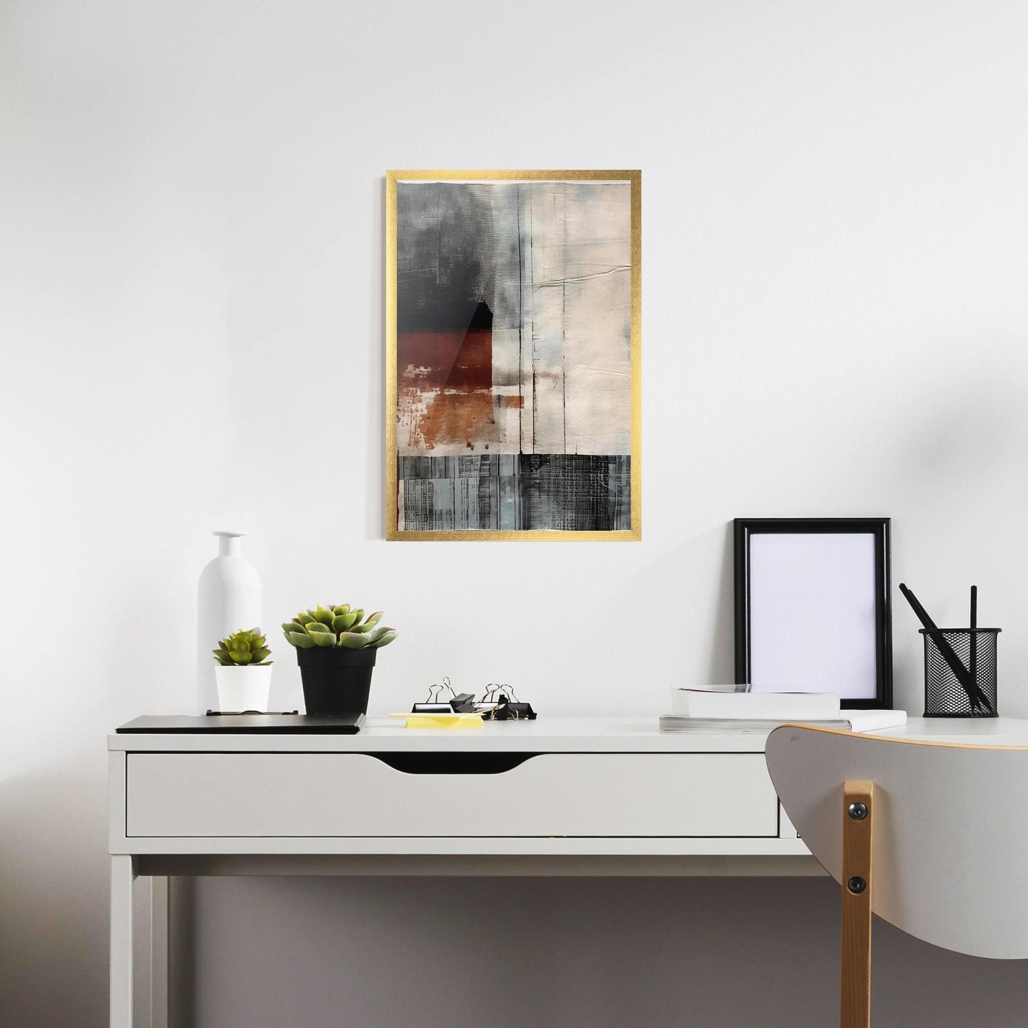 Poster Înrămat Abstract Painting mockup 7