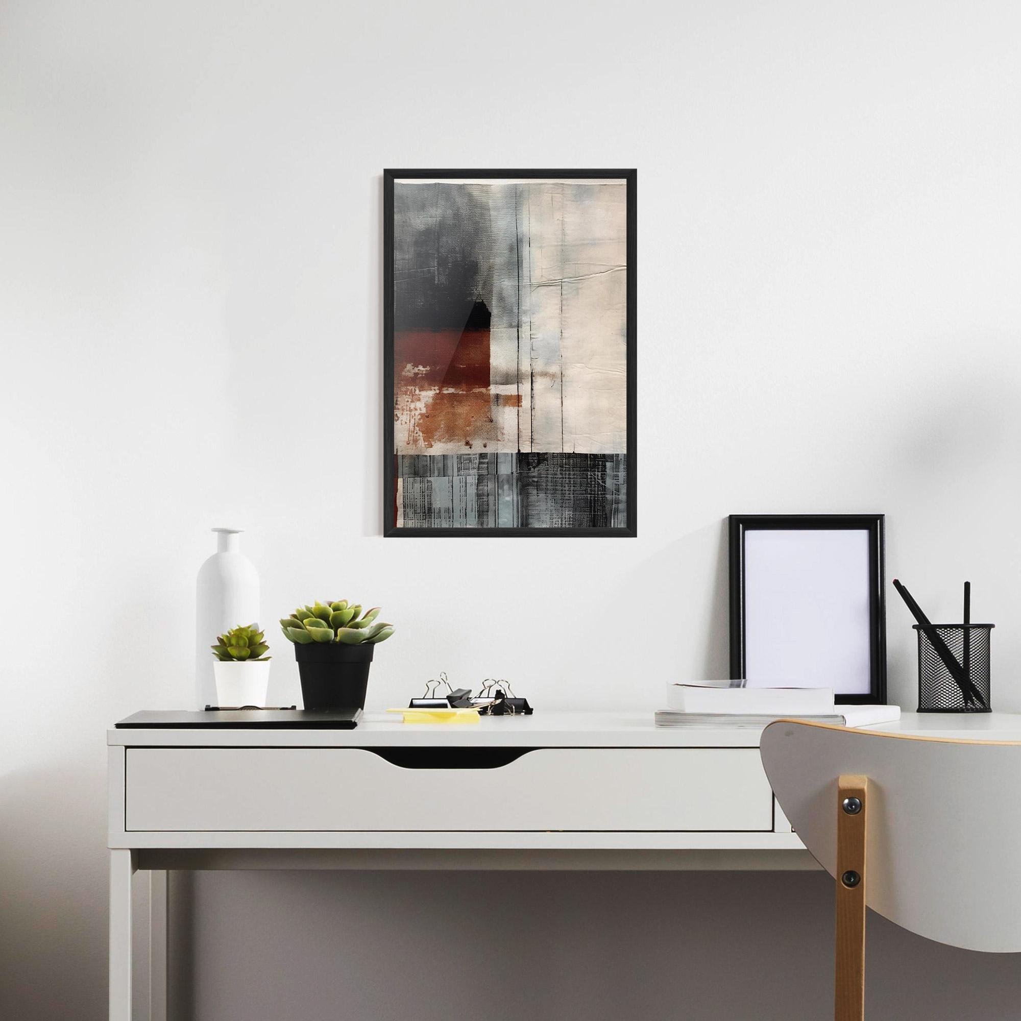 Poster Înrămat Abstract Painting mockup 7