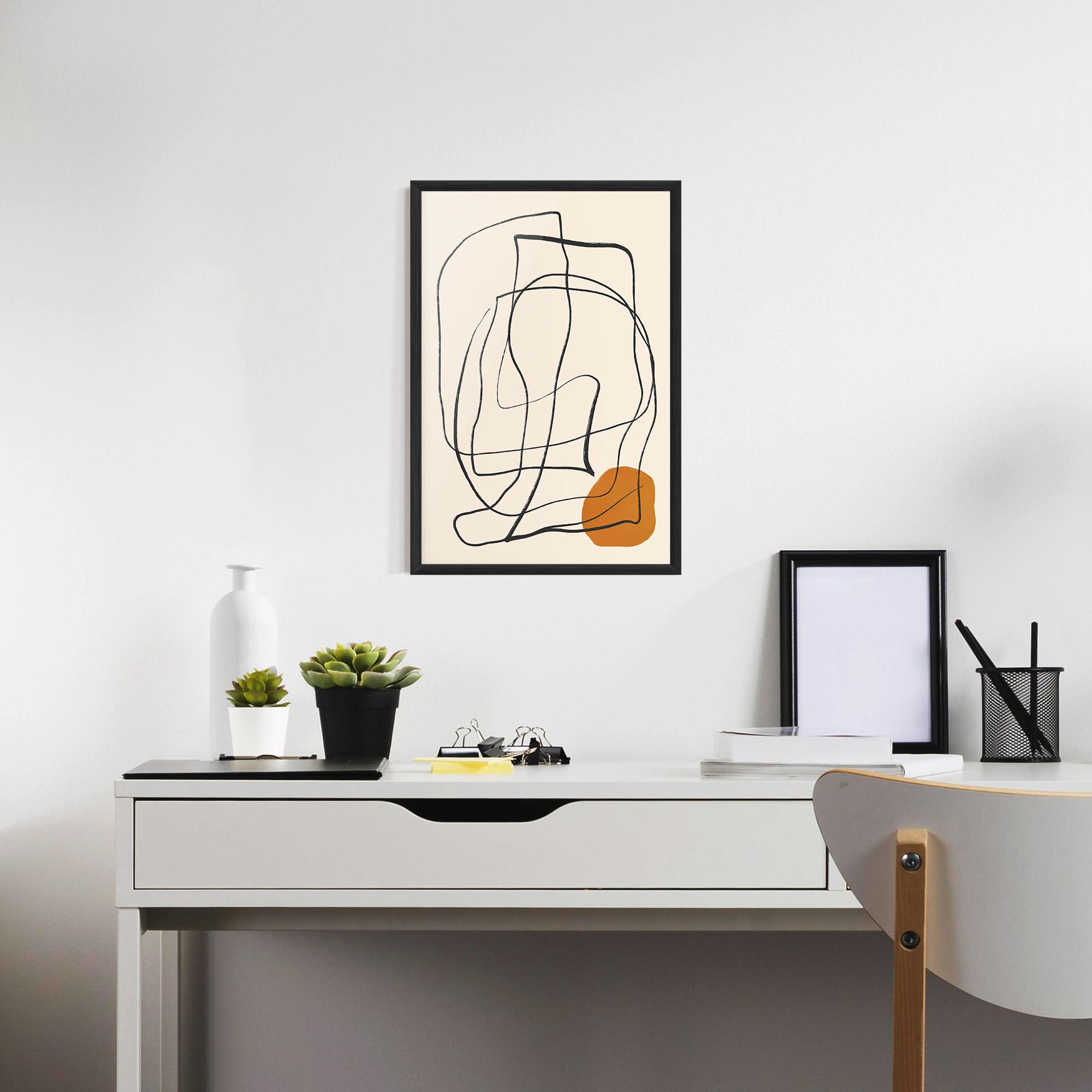 Poster Înrămat Handdrawn Lines mockup 7