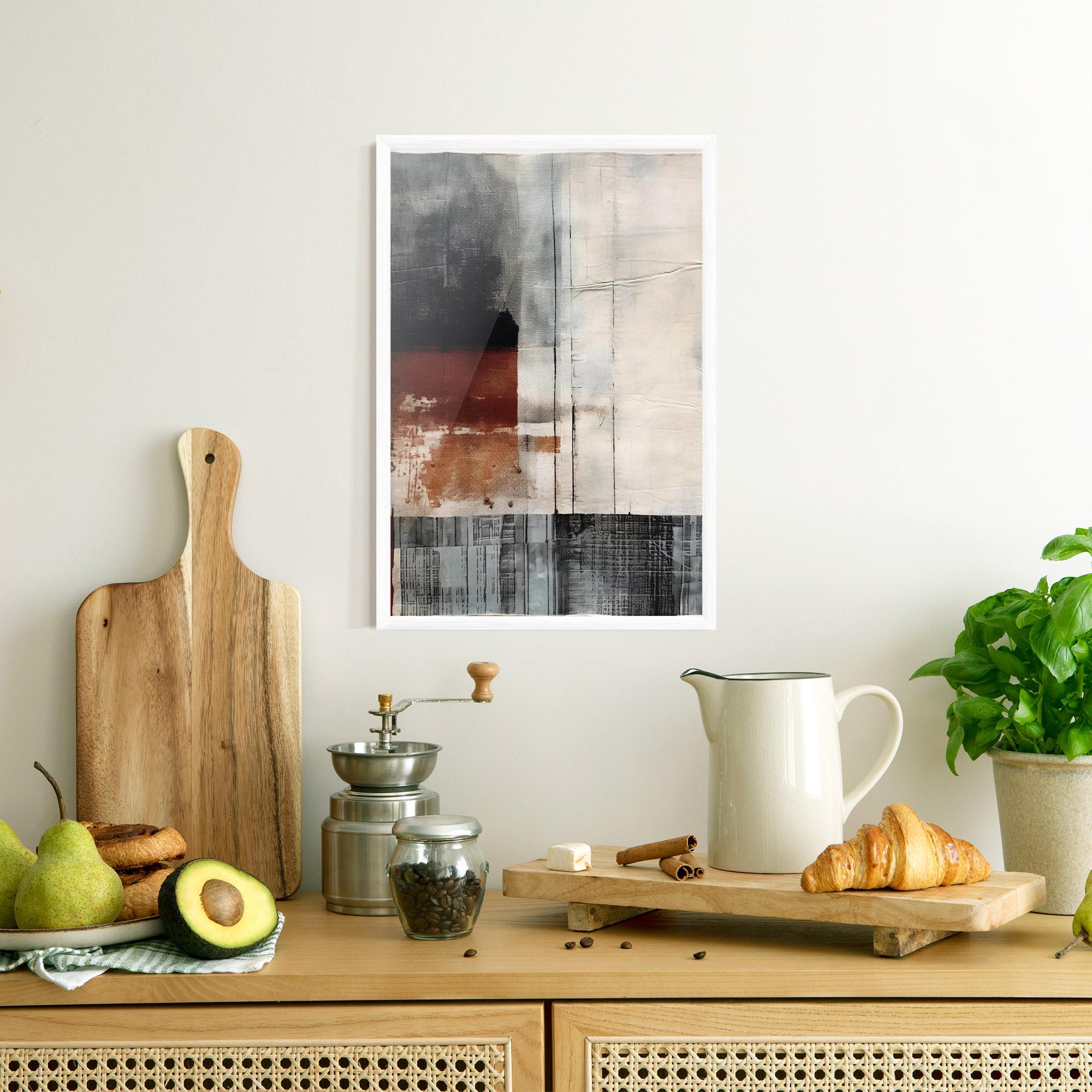 Poster Înrămat Abstract Painting mockup 8