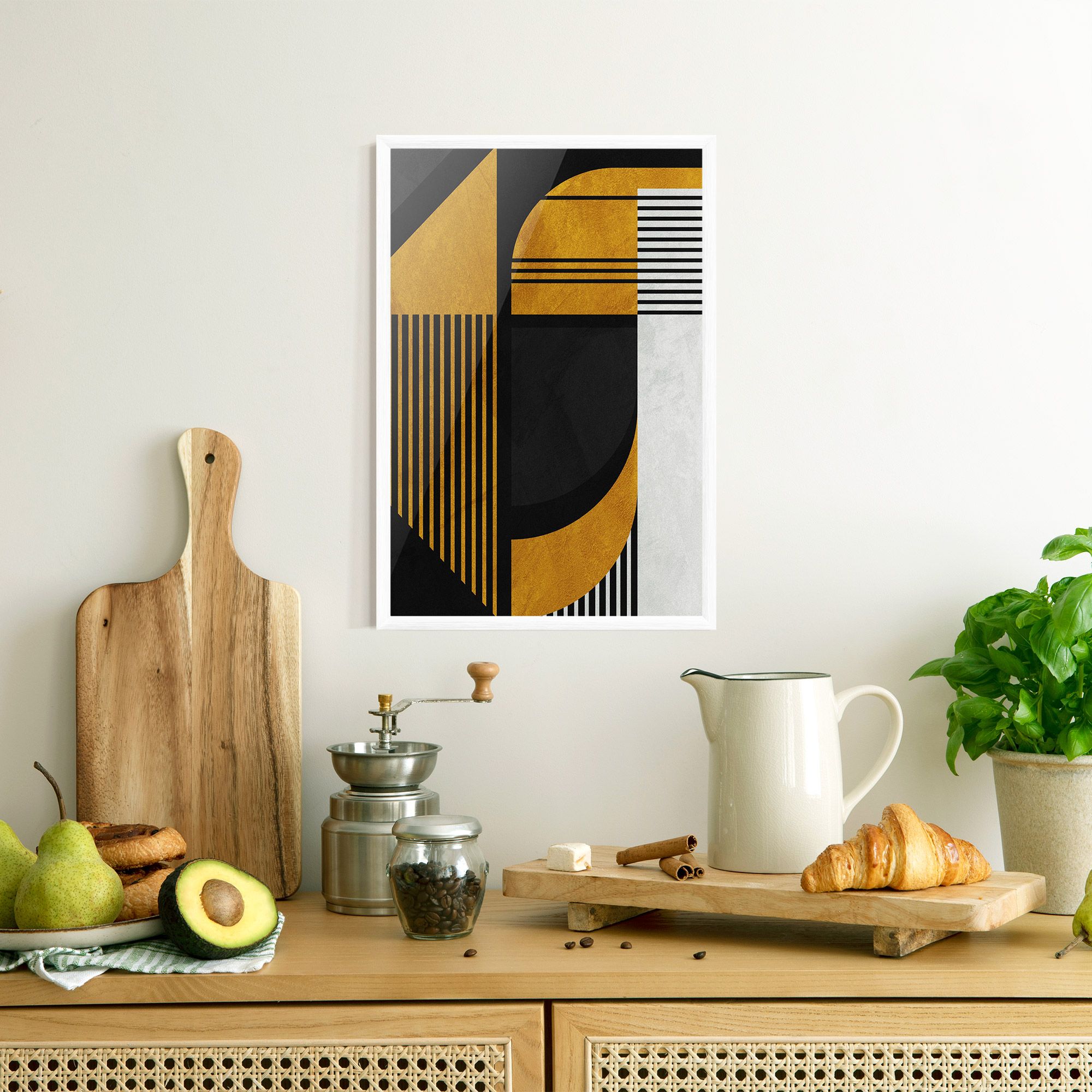 Black Lines On Gold mockup 8
