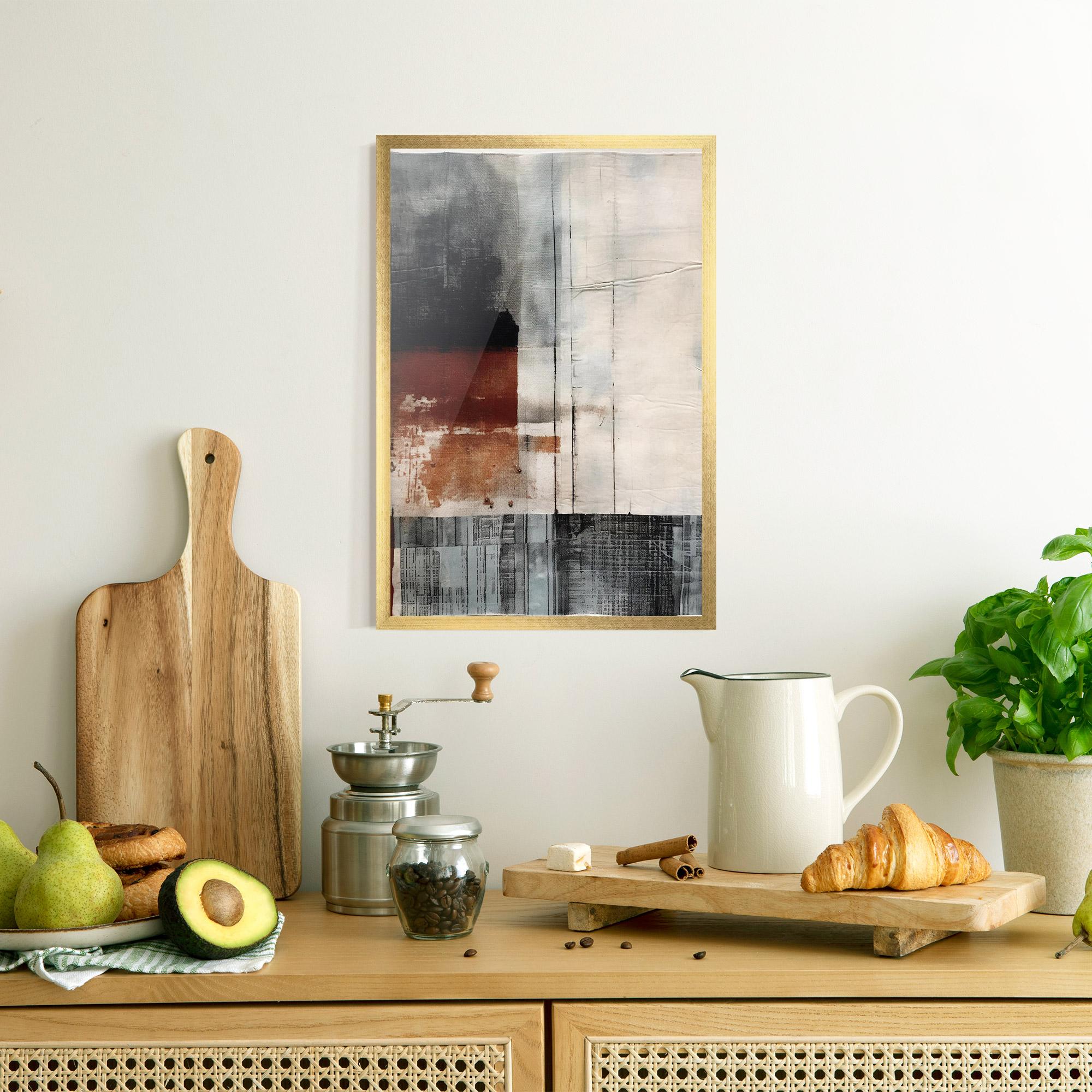 Poster Înrămat Abstract Painting mockup 8