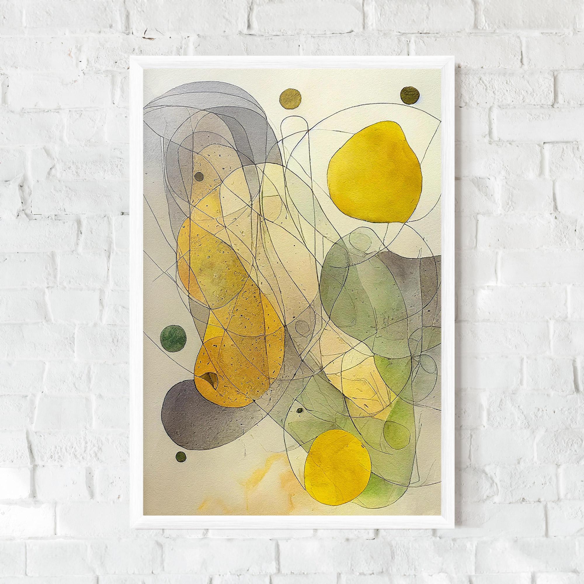 Poster Înrămat Abstract Lemons mockup 0