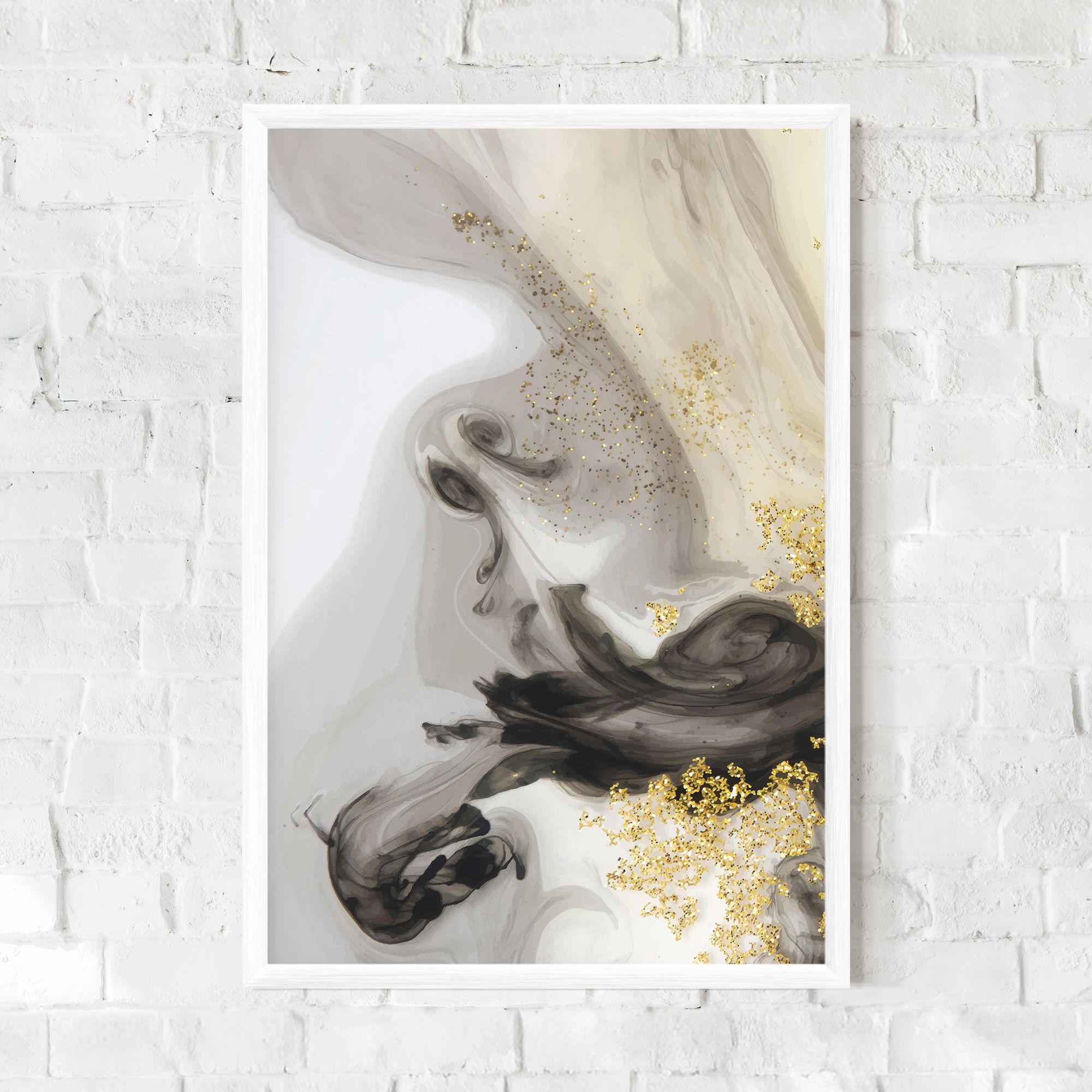 Gold Glitter Watercolor mockup 0