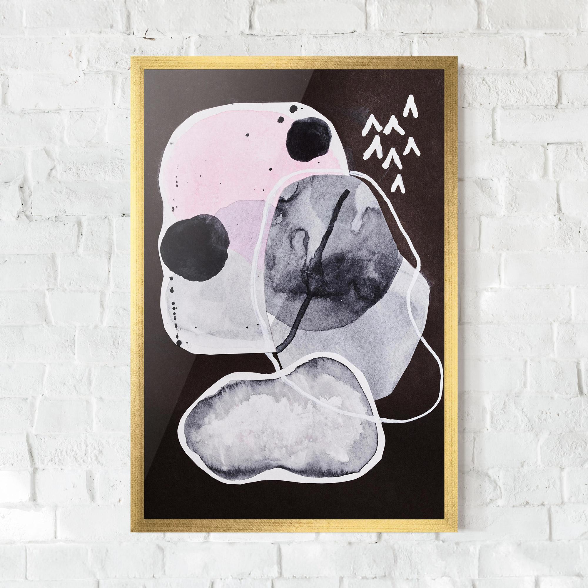 Poster Înrămat Abstract Collage mockup 0