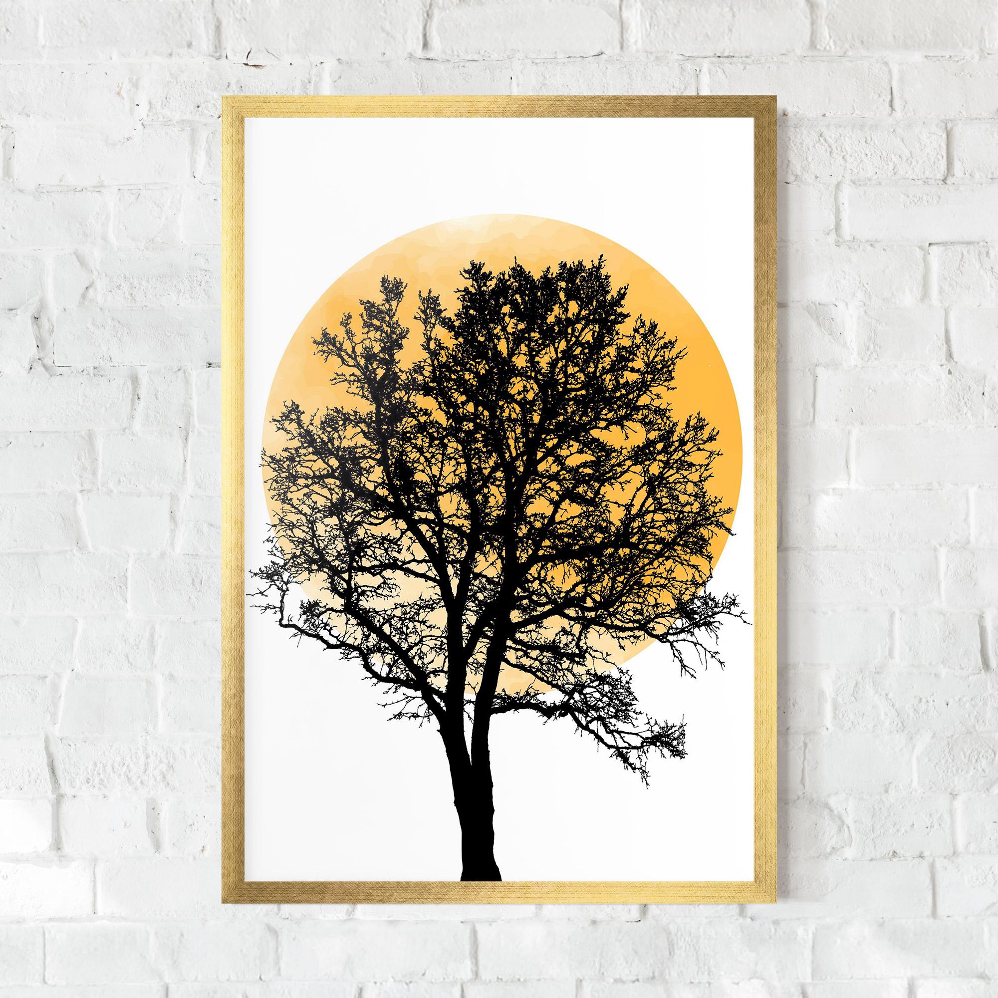 Poster Înrămat Orange Sun 01 mockup 0