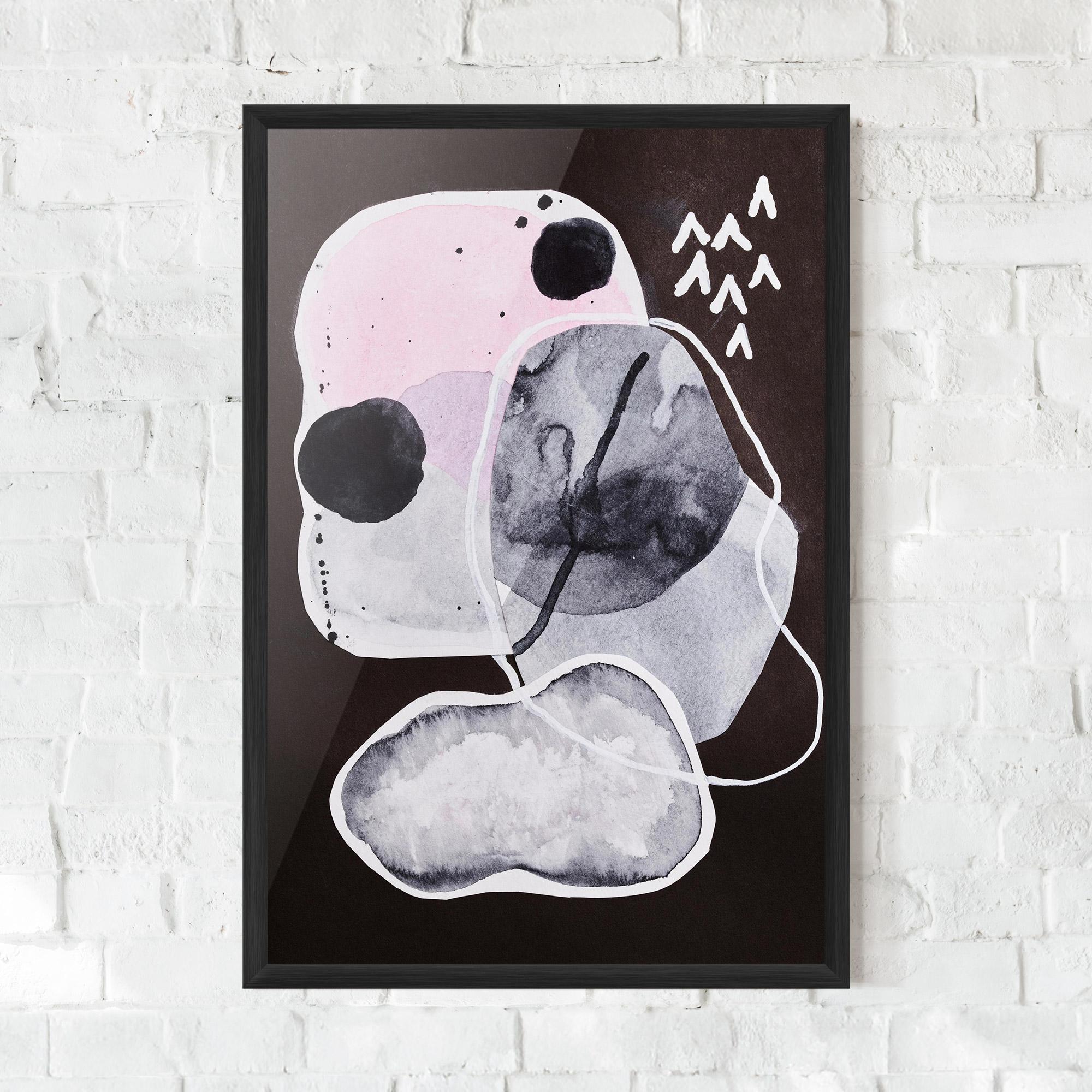 Poster Înrămat Abstract Collage mockup 0