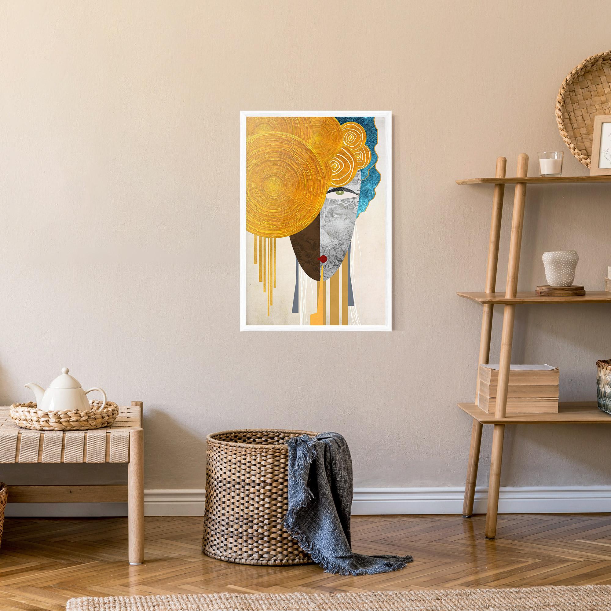 Poster Înrămat Abstract Grey Face 1 mockup 9