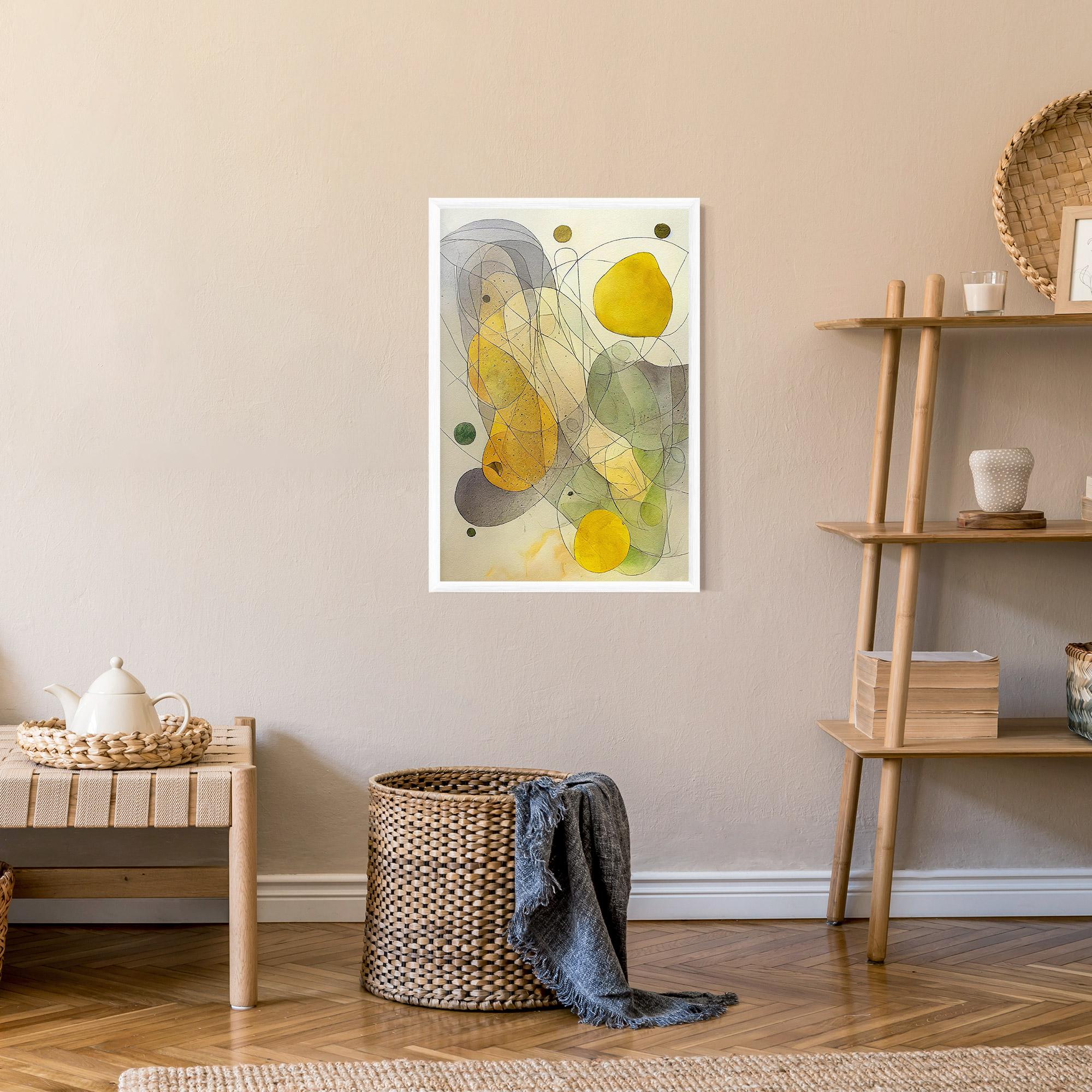 Poster Înrămat Abstract Lemons mockup 9